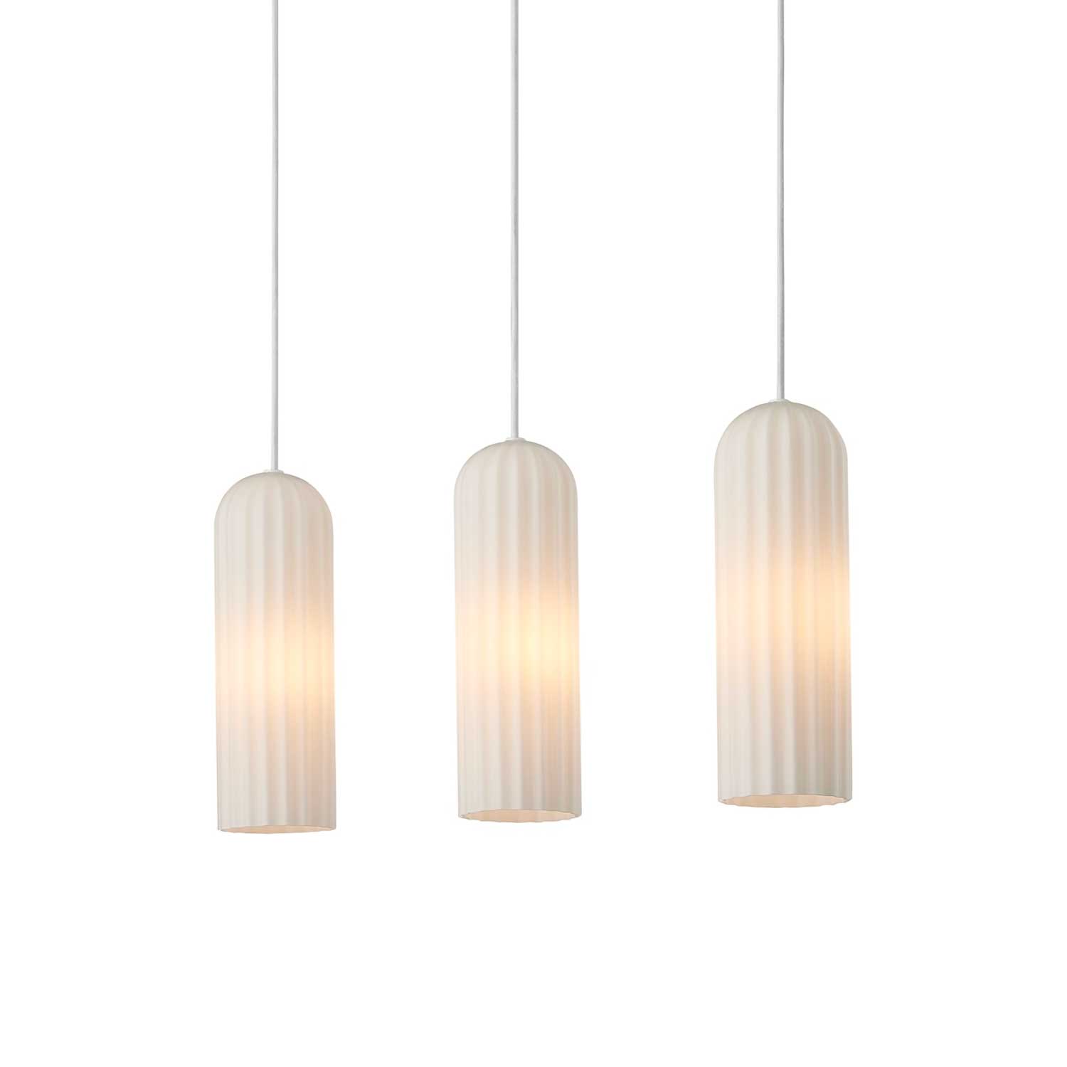 Miella - Lustre salle à manger en verre style moderne