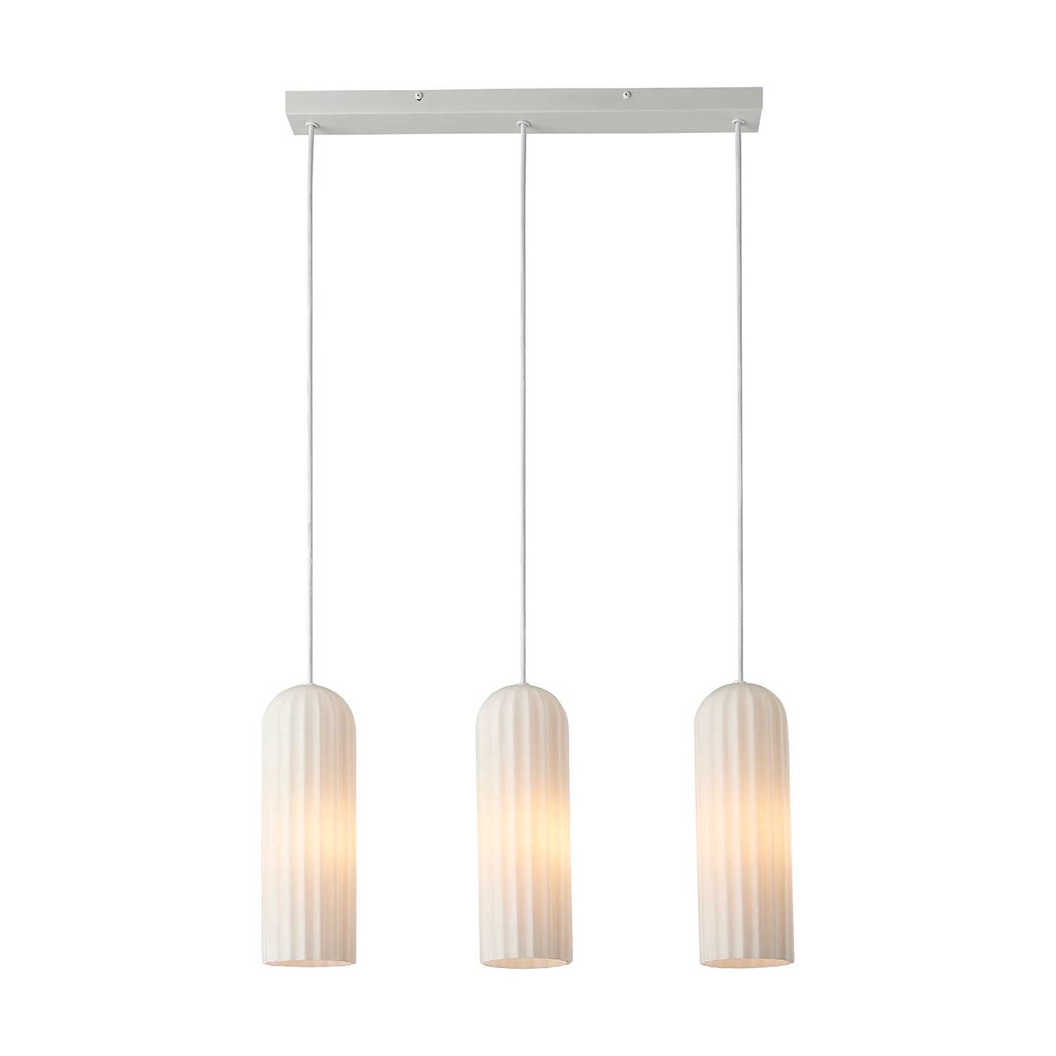 Miella - Lustre salle à manger en verre style moderne