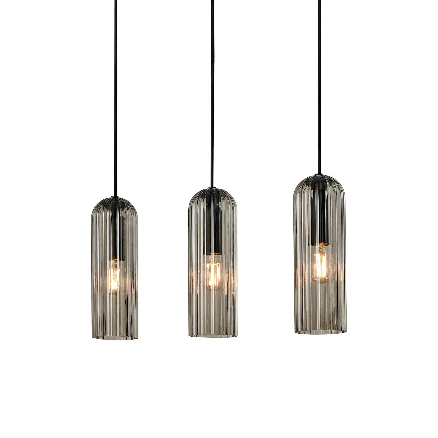 Miella - Lustre salle à manger en verre style moderne