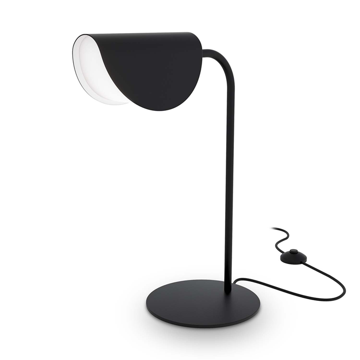 MOLLIS - Lampe de bureau noire, salon ou chambre design