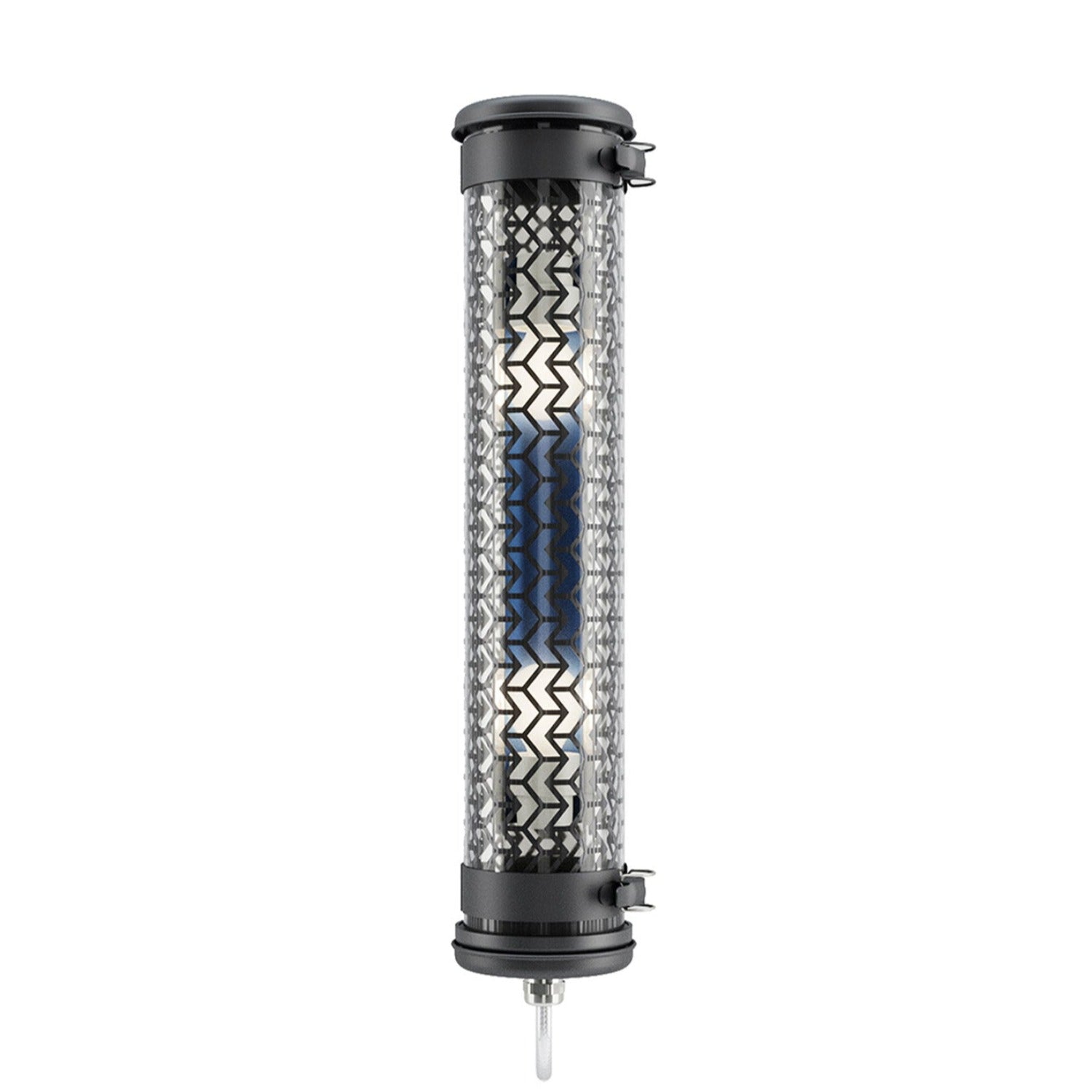 MONCEAU MINI - Black steel waterproof designer tube wall light