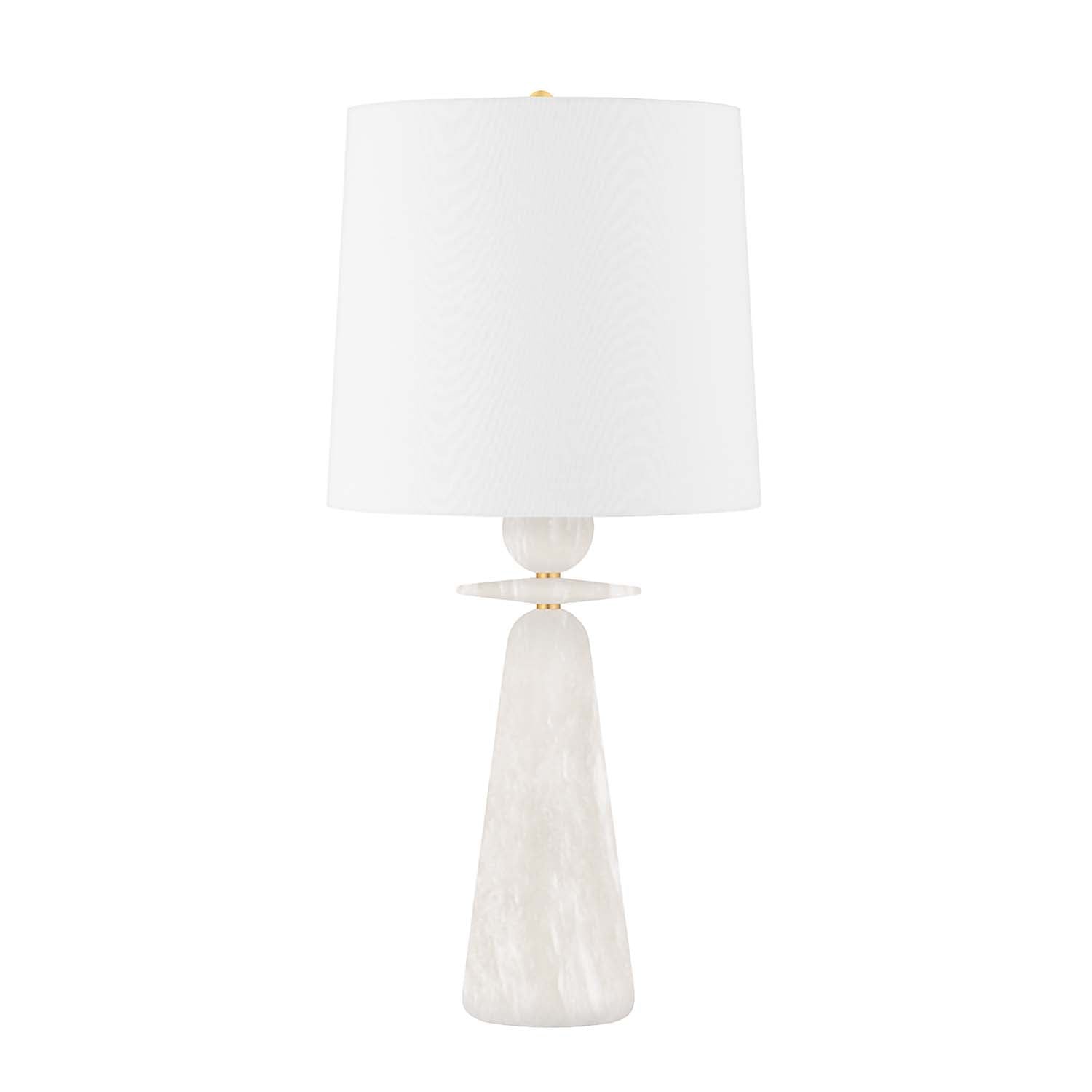 MONTGOMERY – Nachttischlampe aus weißem Haussmann-Marmor