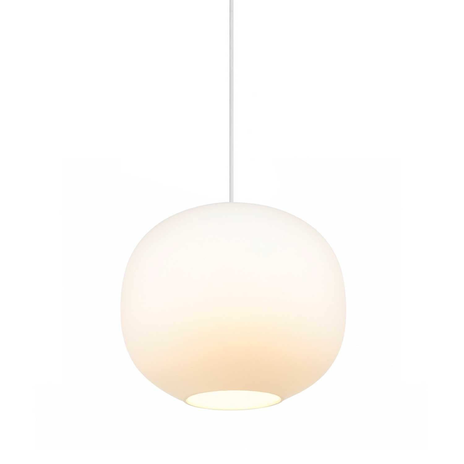 Navone - Suspension blanche en verre pour cuisine moderne