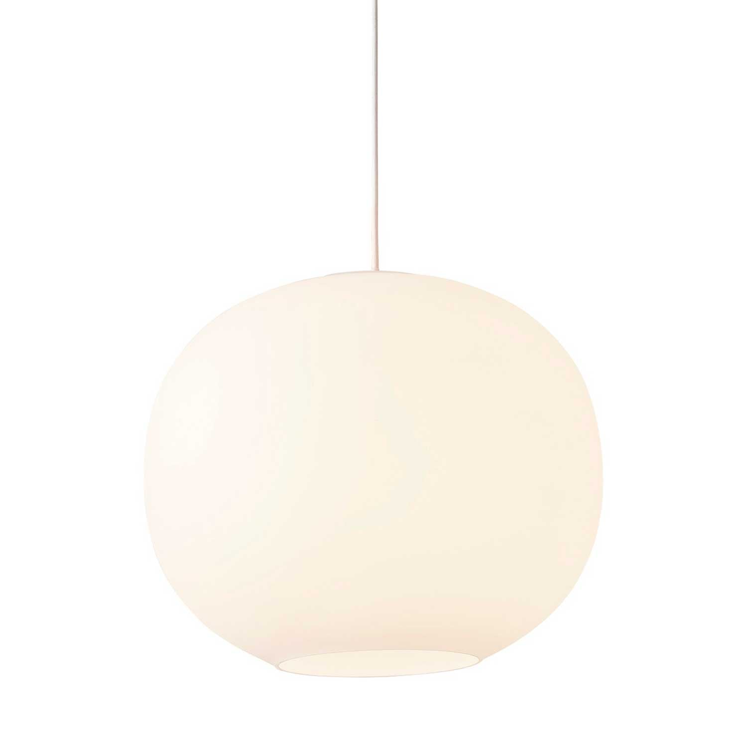 Navone - Suspension blanche en verre pour cuisine moderne