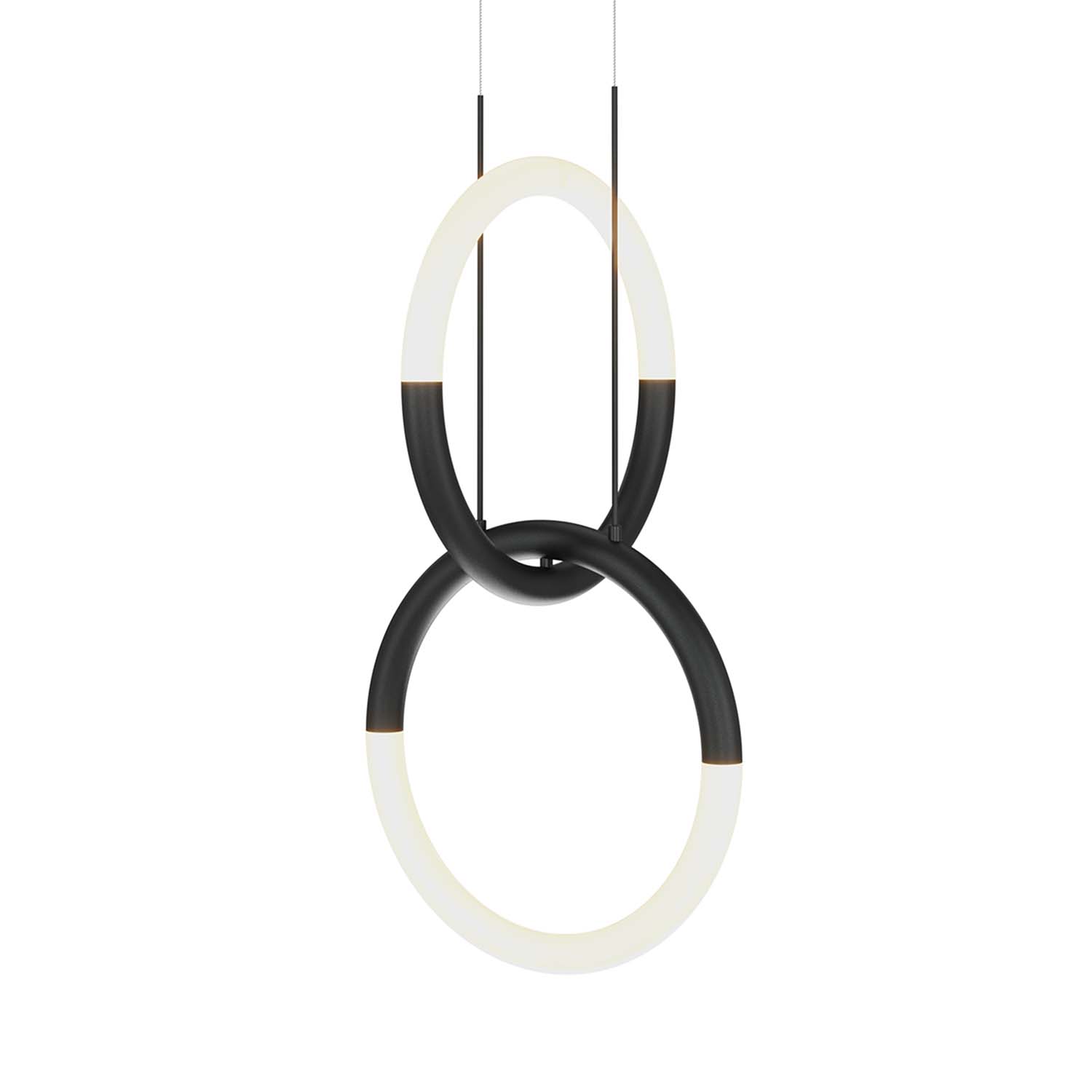 NODE - Modern double ring LED node suspension