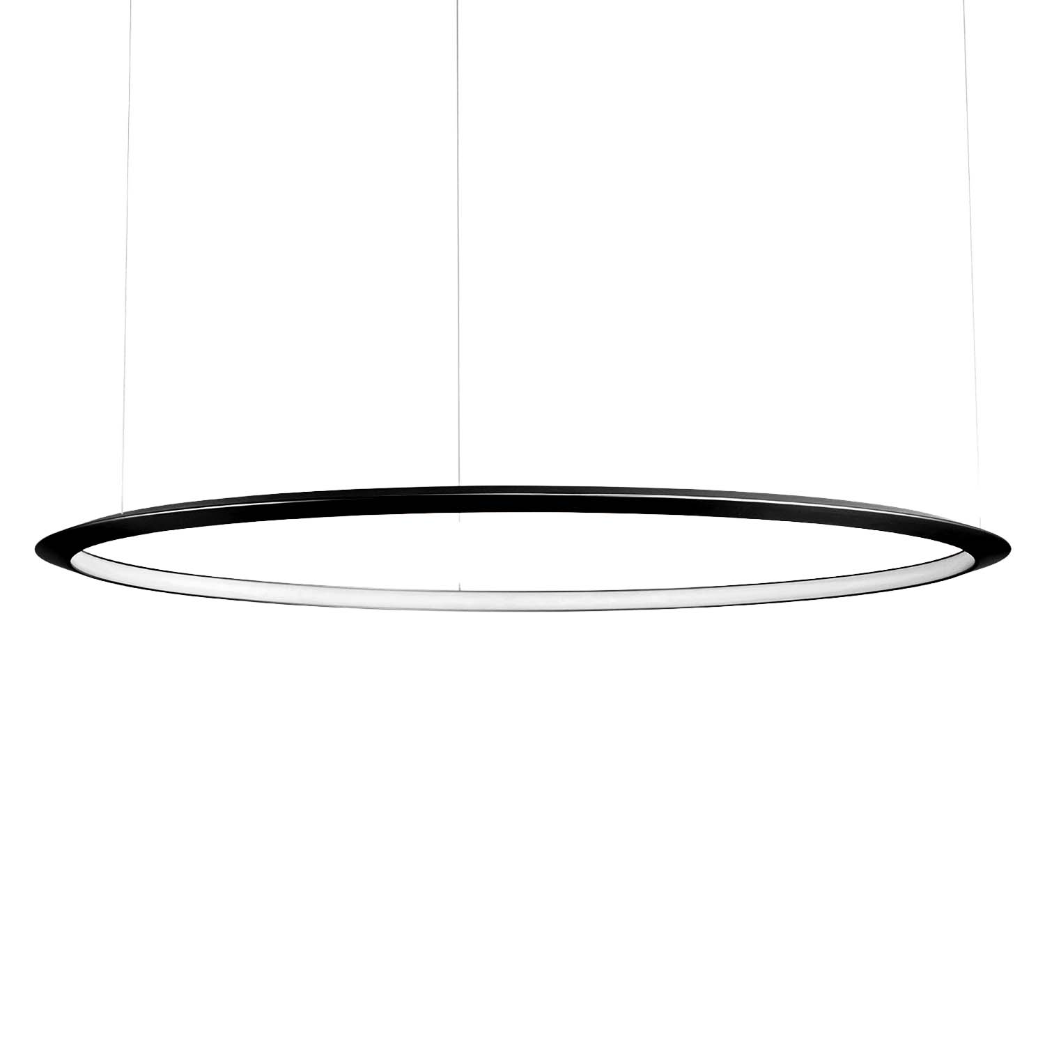 Circular Inward - Grande sospensione LED anello design per soggiorno