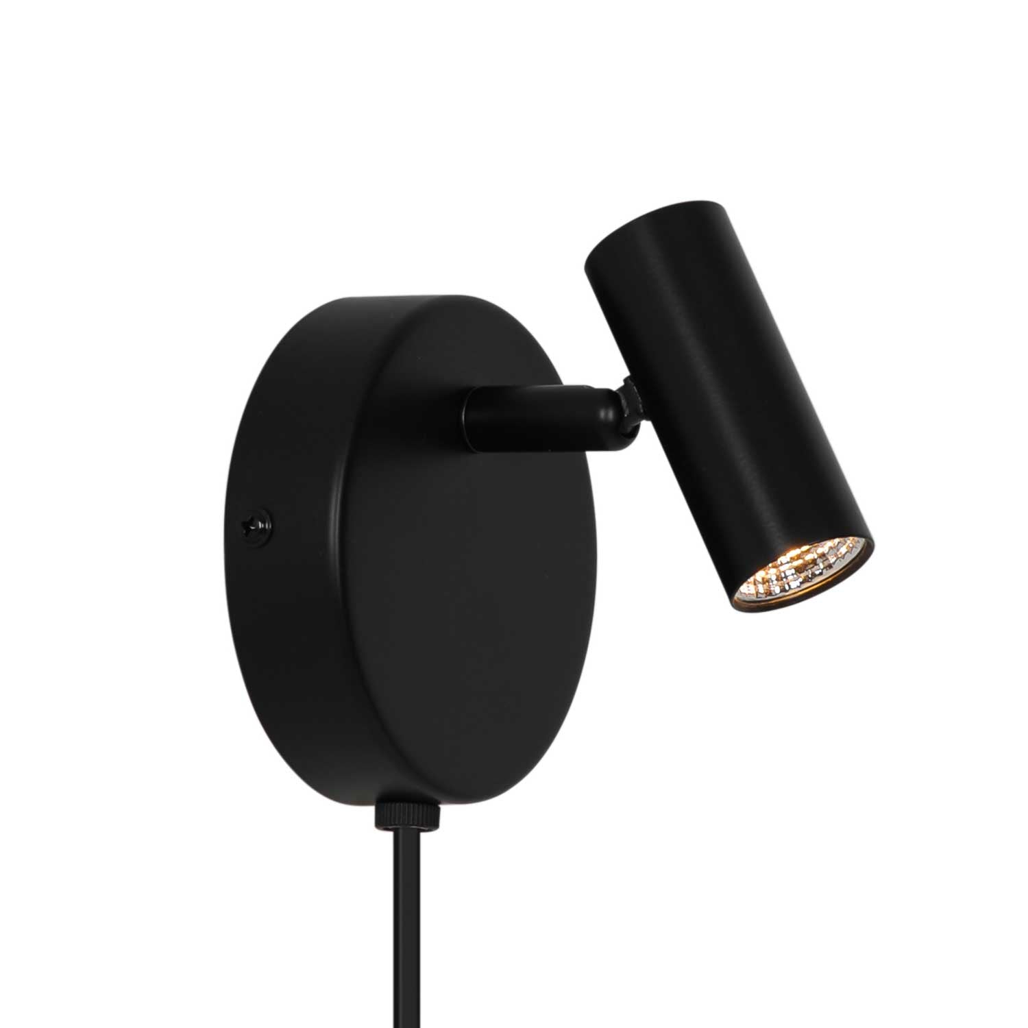 Omari - Applique murale LED liseuse en acier pour chambre moderne