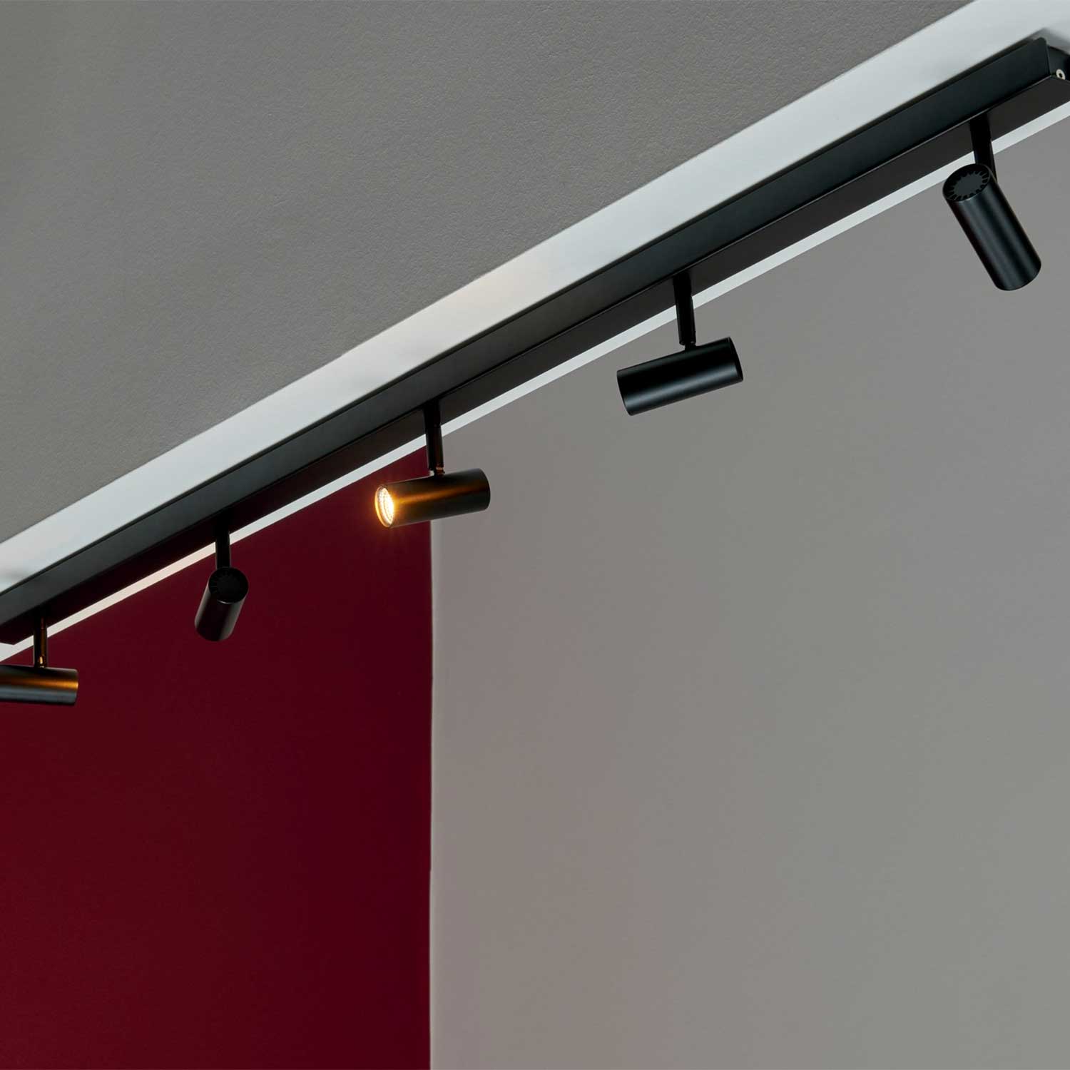 Omari - Rail de spots LED pour salle à manger contemporaine
