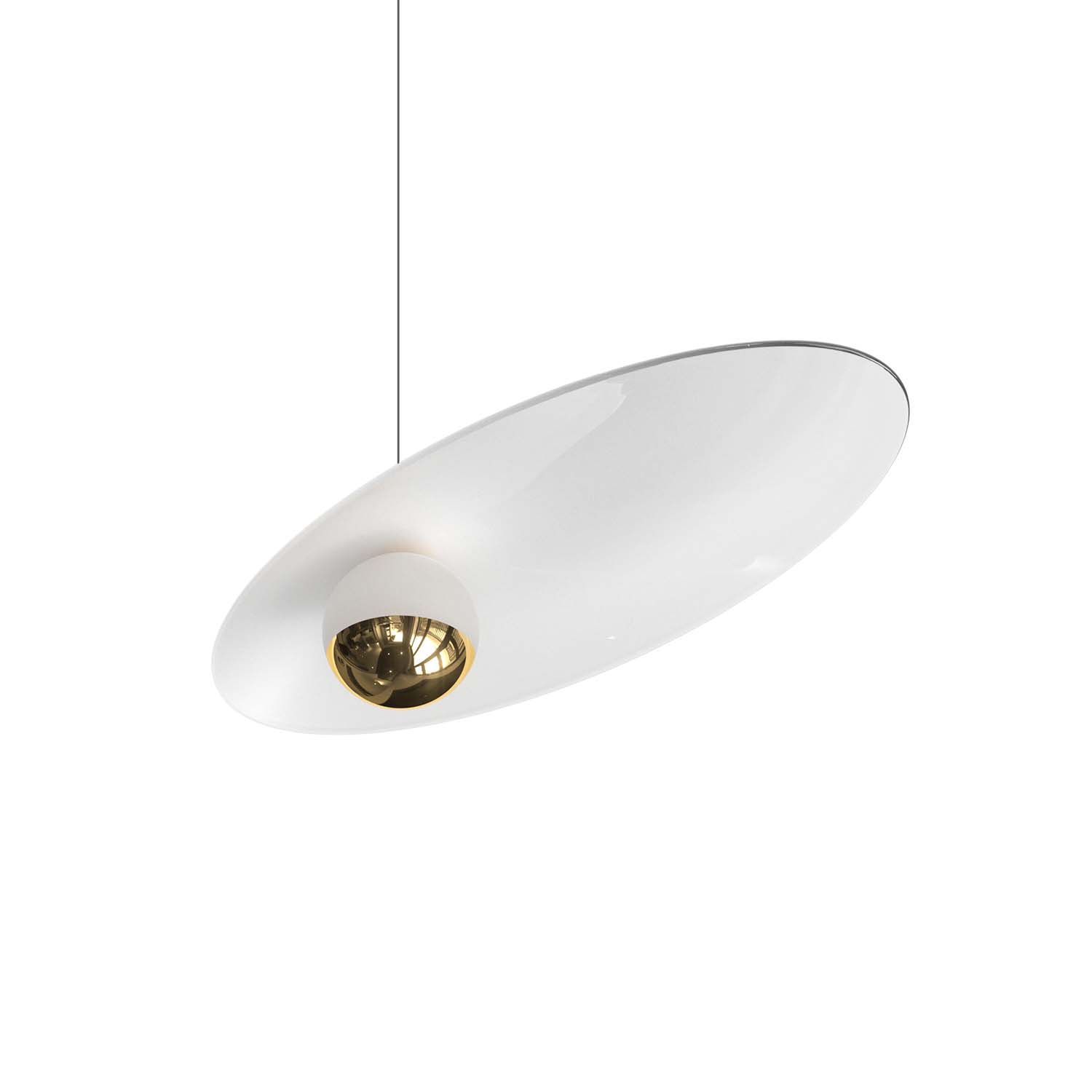 OYSTER - Luxurious pendant lamp, nanocoated glass drop