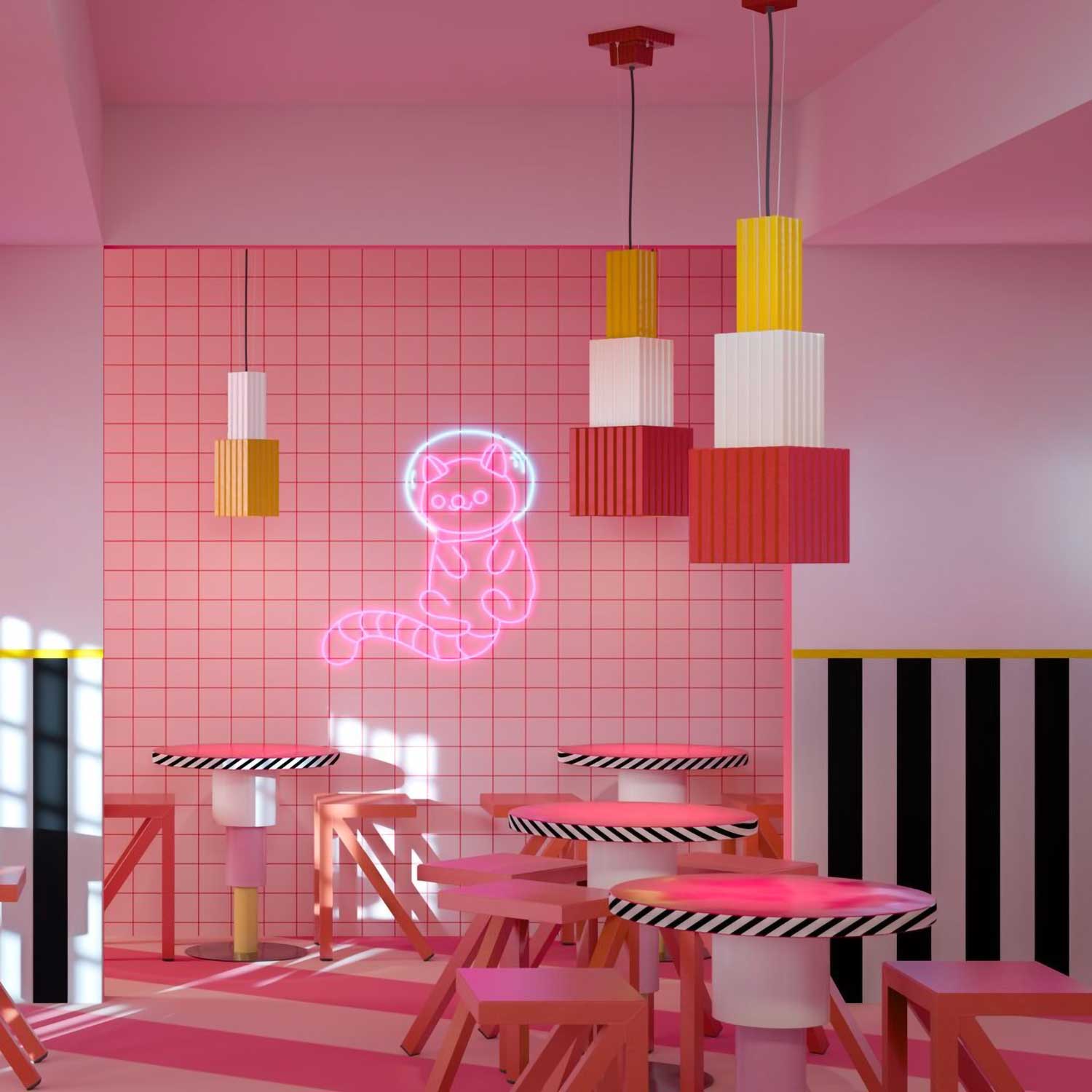 Metra - Contemporary ceramic pendant light for kitchen