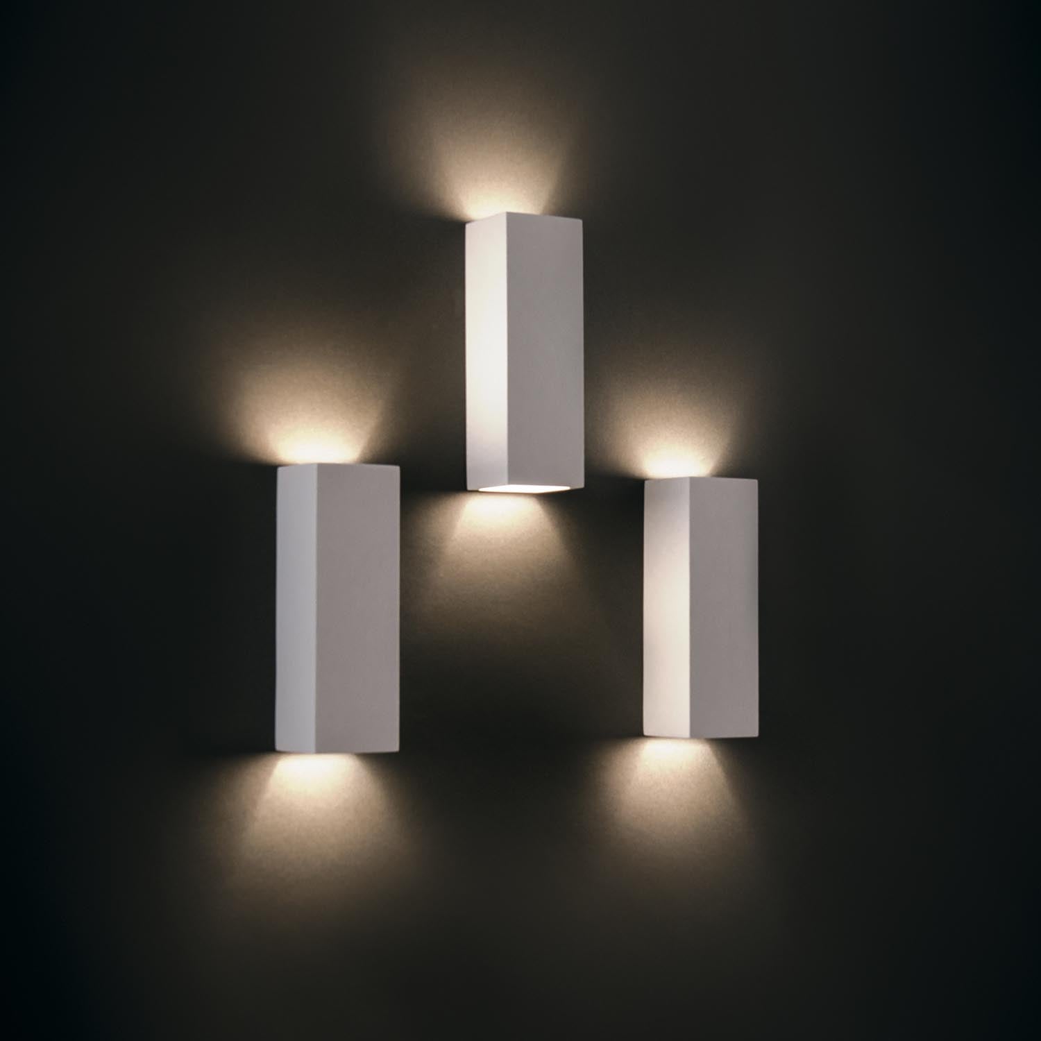 PARMA - Paintable plaster wall light