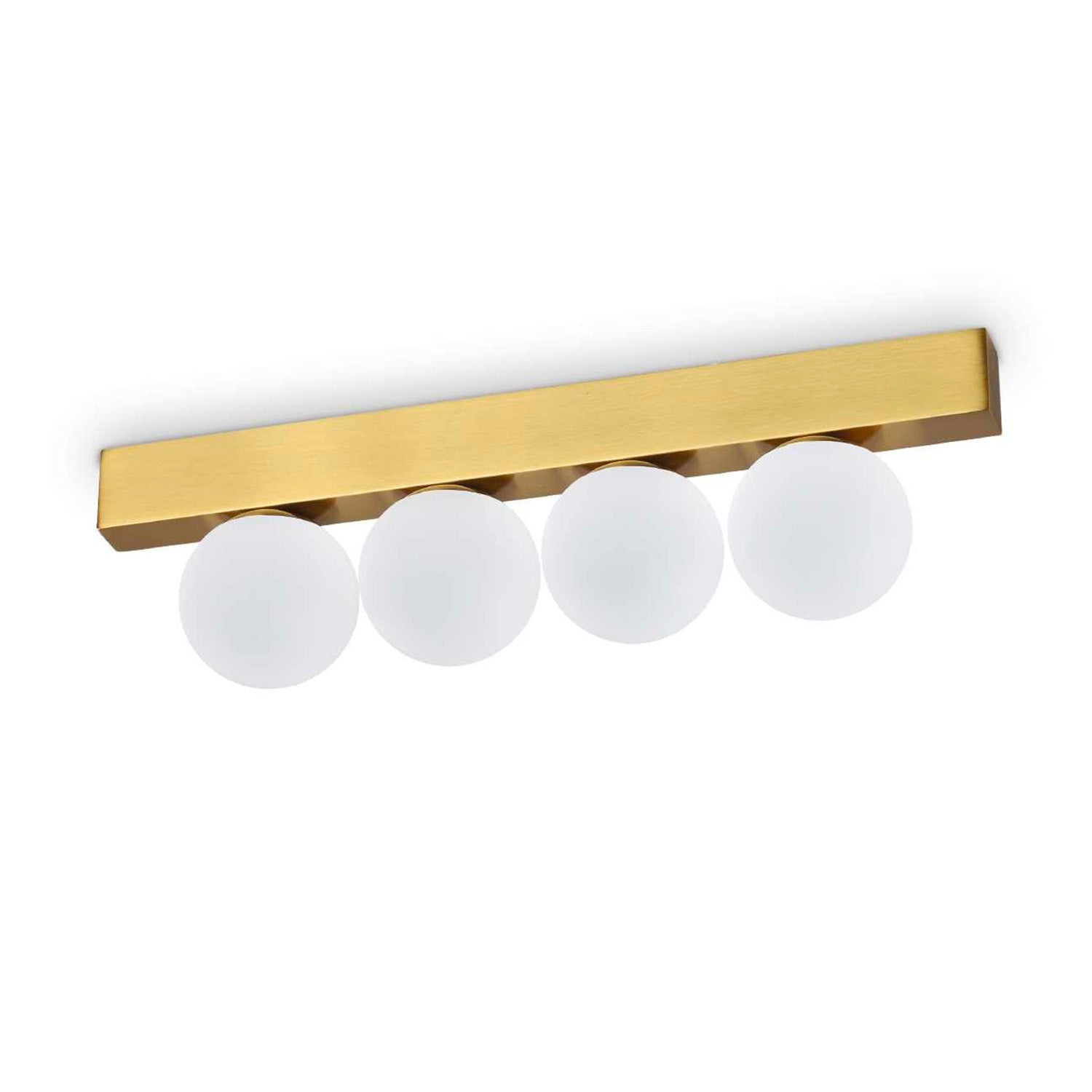 IDEAL LUX PING PONG ceiling light rail with 4 glass balls