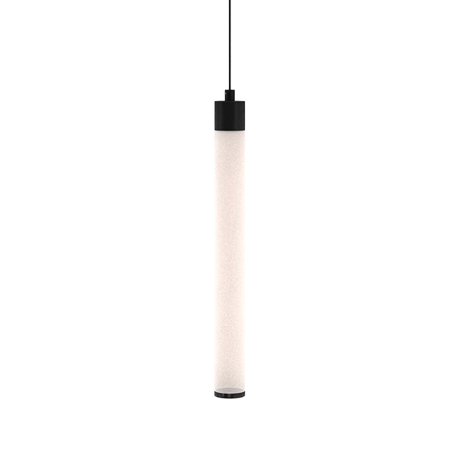 RAY - Suspension tube LED design noir ou blanc moderne