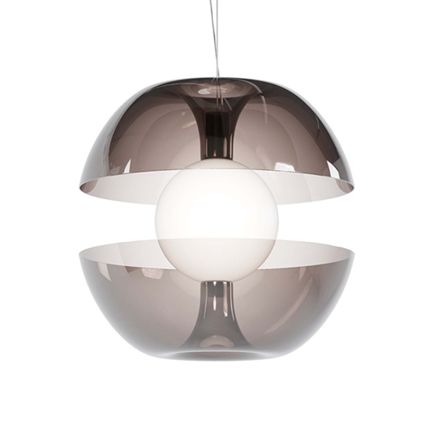 REBEL - Suspension design en forme de pomme, verre fumé LED intégrée