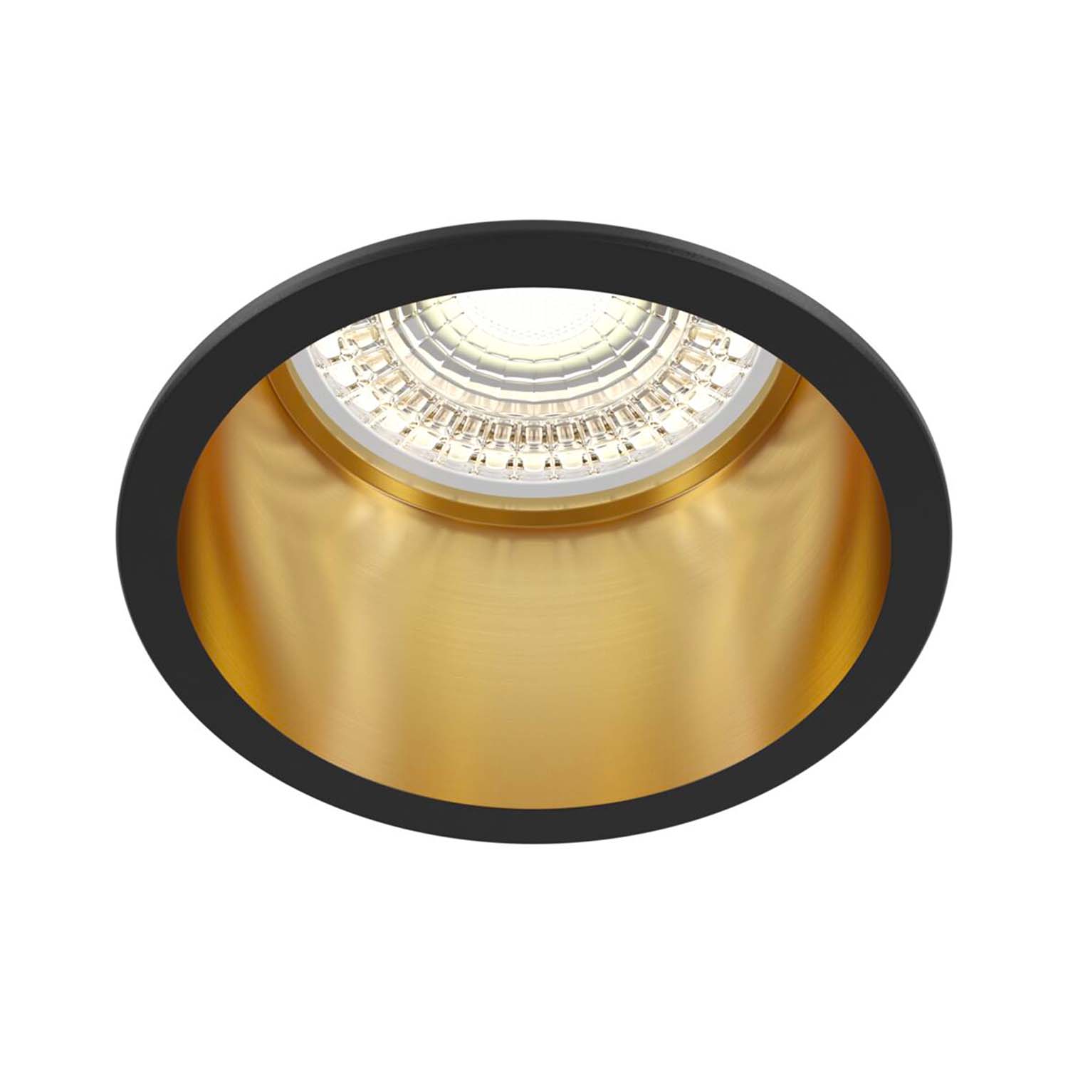 REIF - Spot rond encastré design, noir, blanc ou doré 68mm