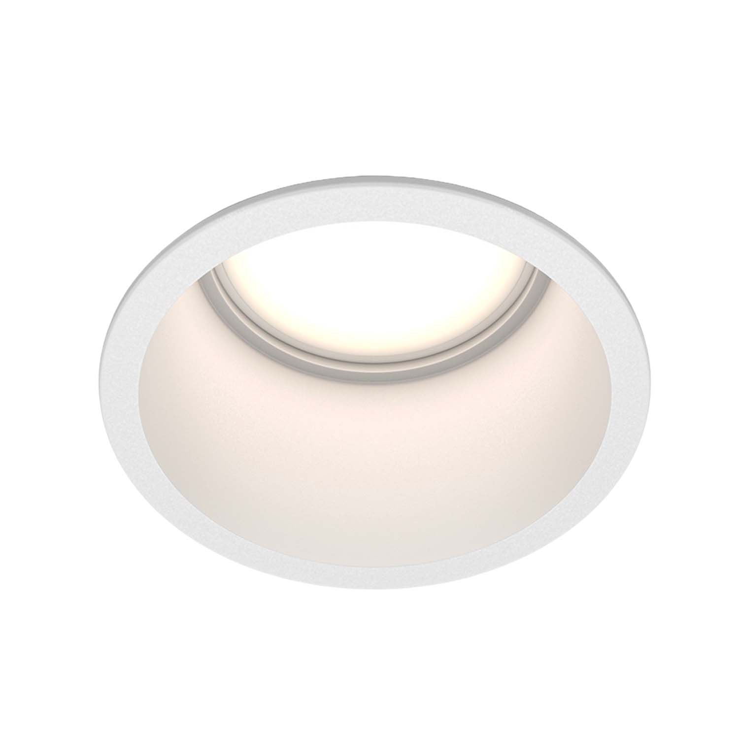 REIF - Designer round recessed spotlight, black, white or gold 68mm