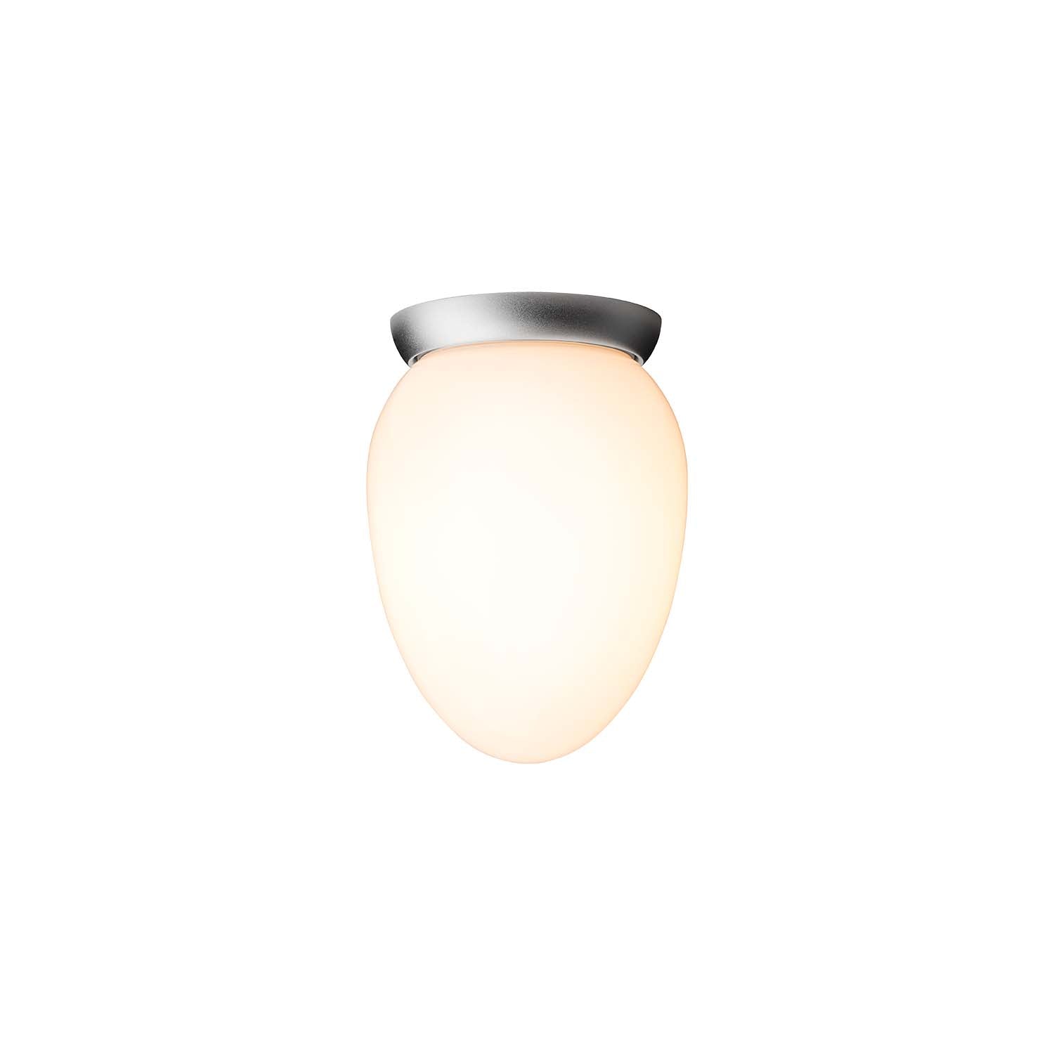 RIZZATTO 171 - Egg white glass ceiling light, design and cocooning