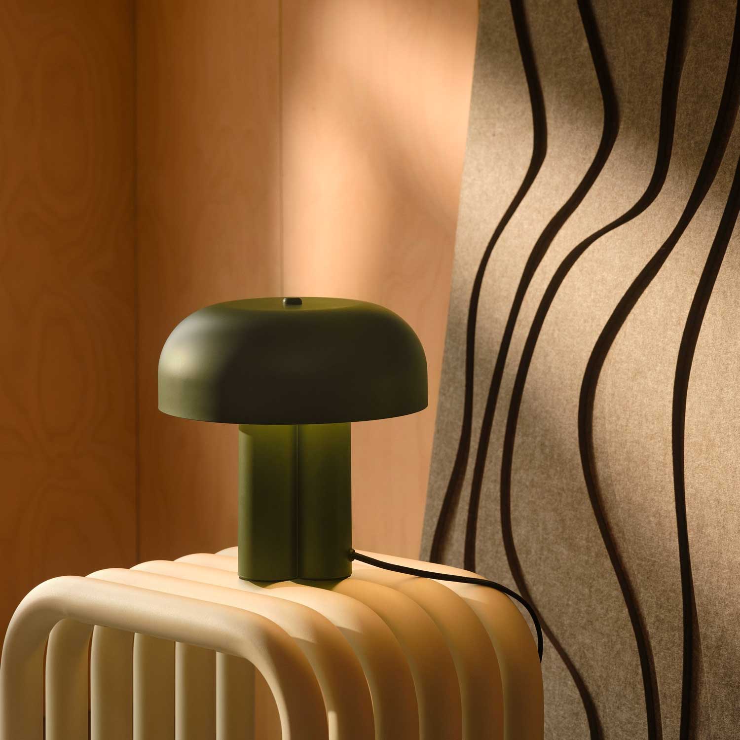 Sandro - Lampe à poser design en métal pour salon contemporain