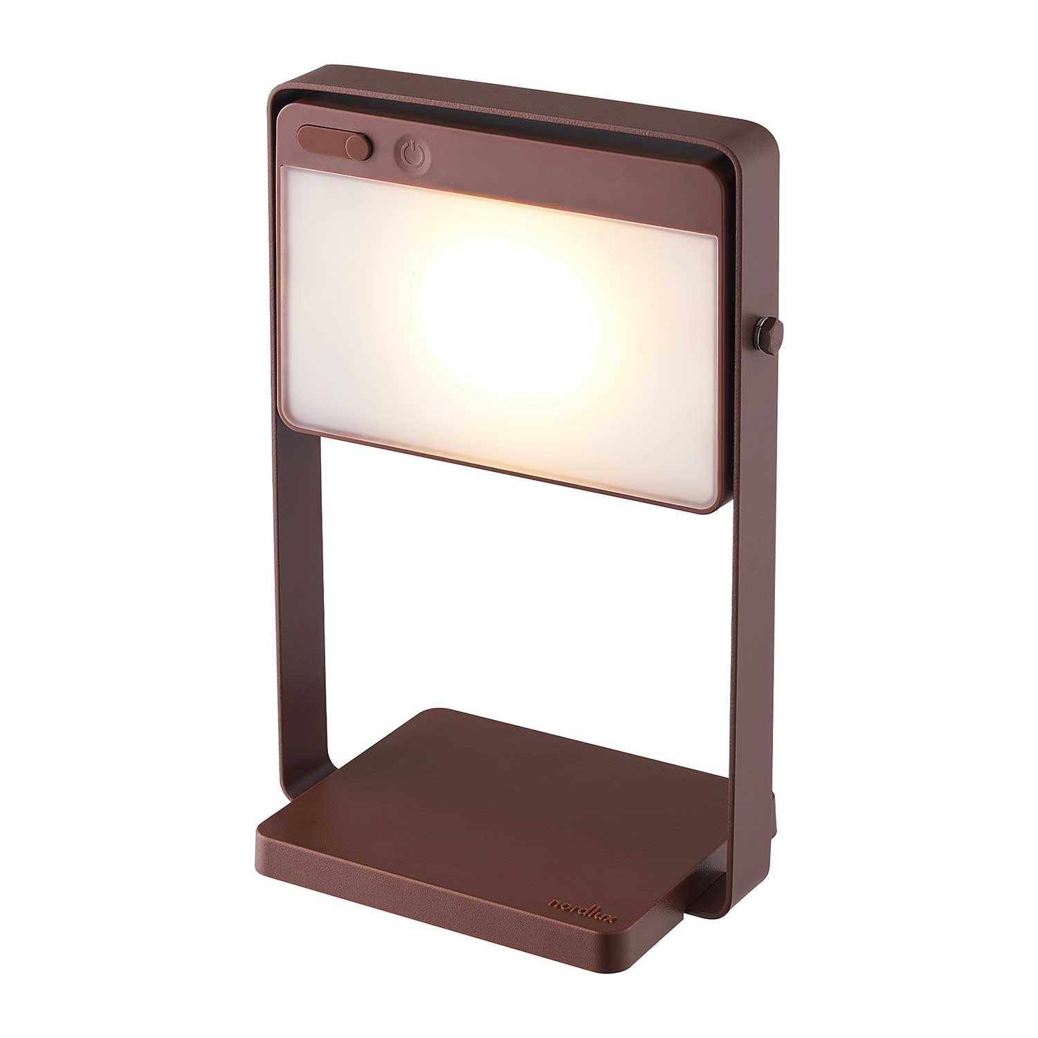 Saulio - Lampe nomade LED solaire en acier pour extérieur moderne