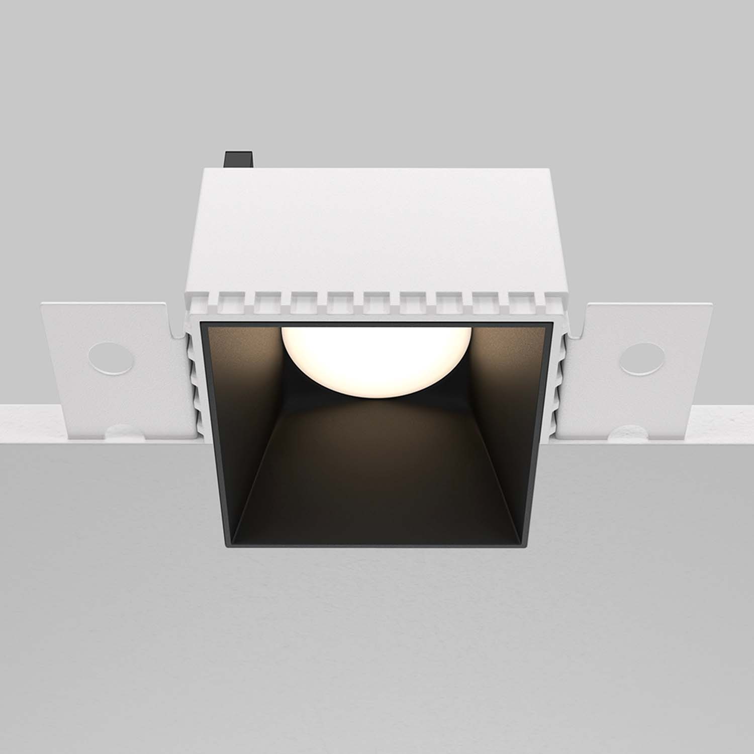SHARE - Spot encastré invisible carré en acier design et moderne