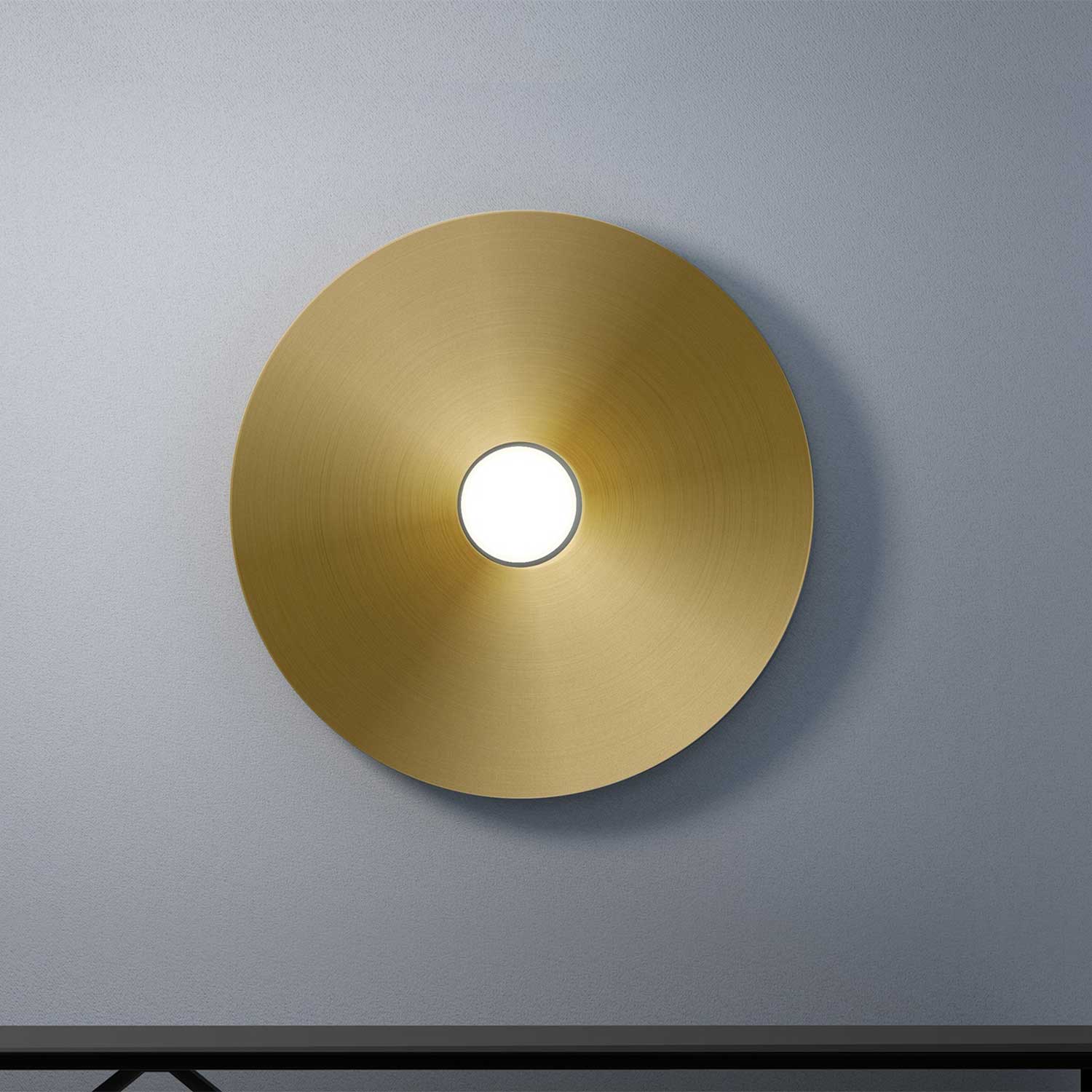 Sky Dome Aufputzleuchte - Runde LED-Wandlampe XXL für modernes Wohnzimmer