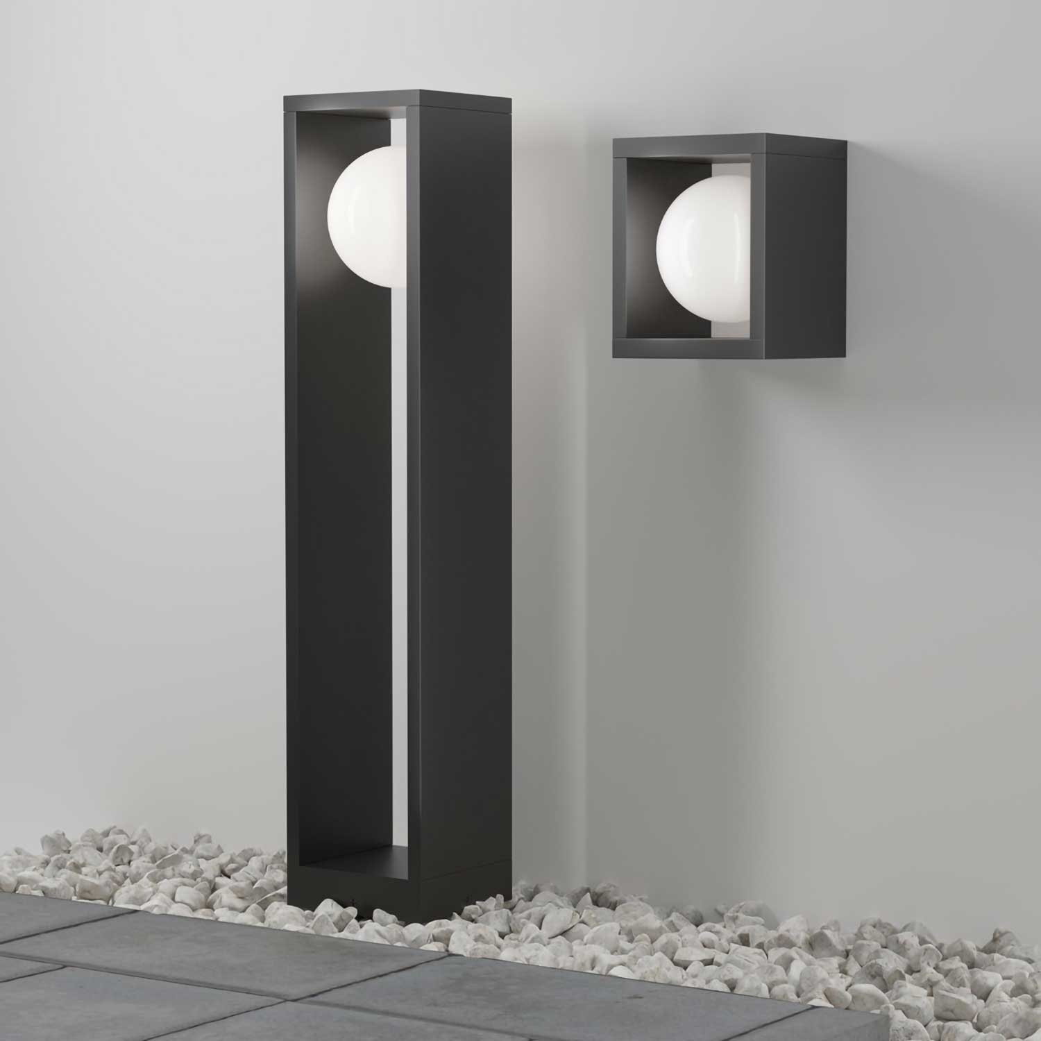 Slate - Applique murale décorative LED pour extérieur