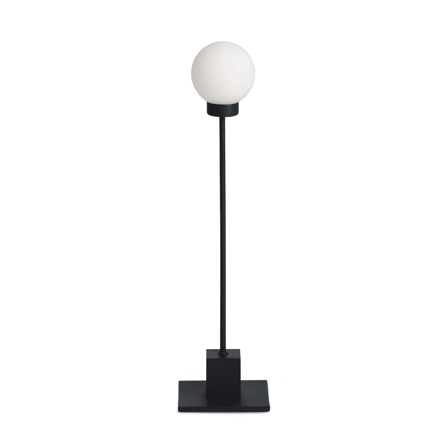 SNOWBALL – Minimalistische Nachttischlampe aus Stab, Designerkreation
