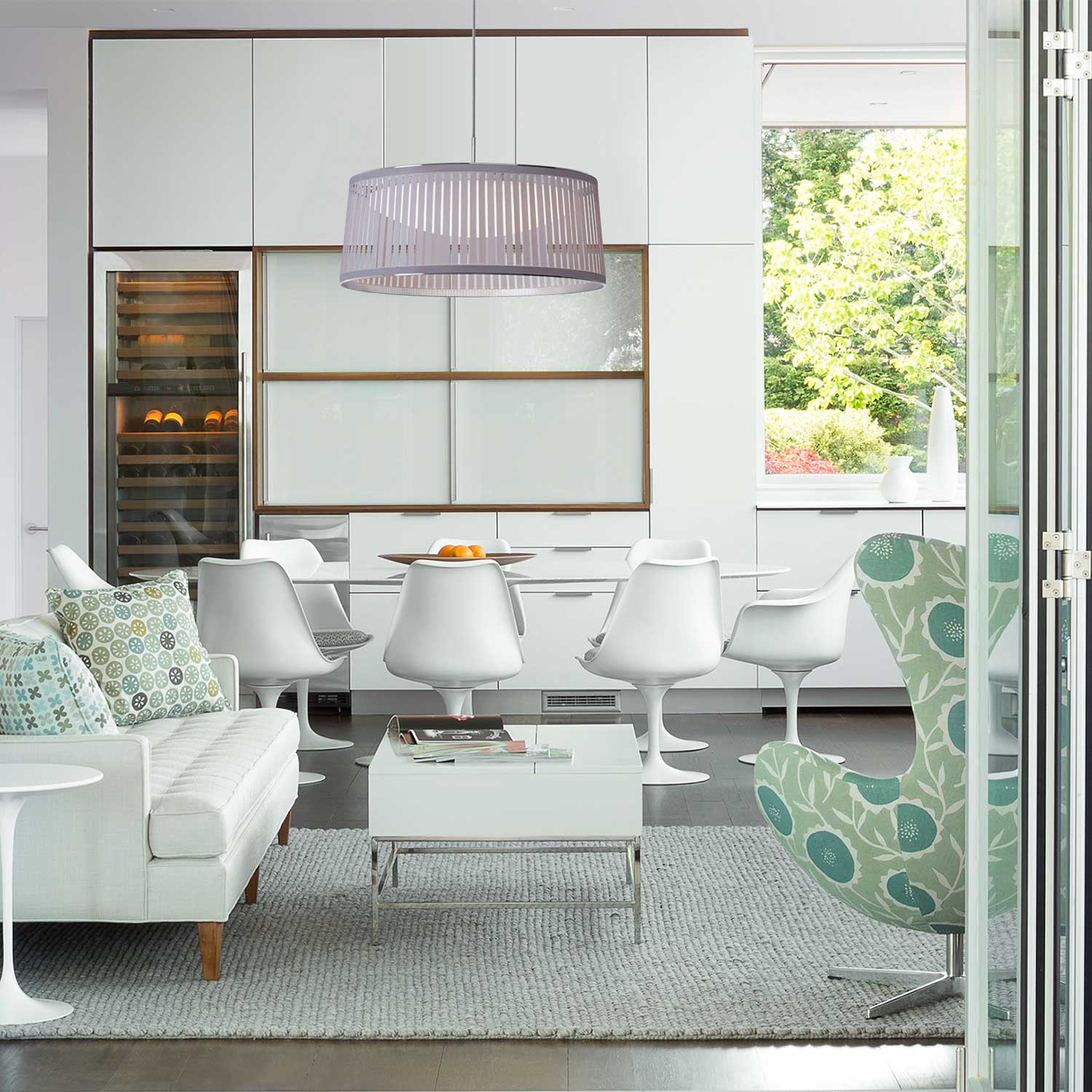 Solis Drum - Suspension LED design pour cuisine moderne