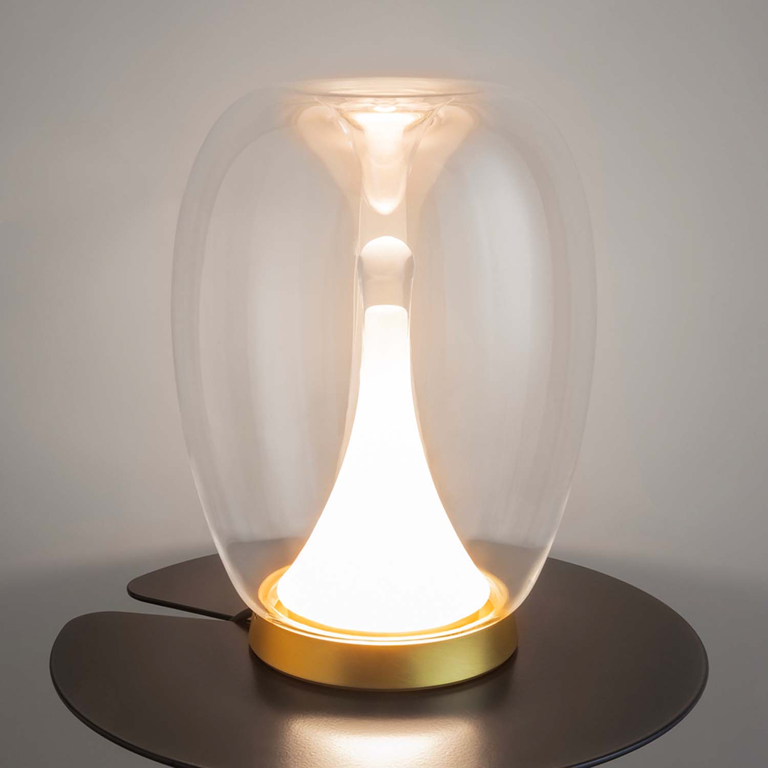 SPLASH - Lampe de table design en verre LED intégrée