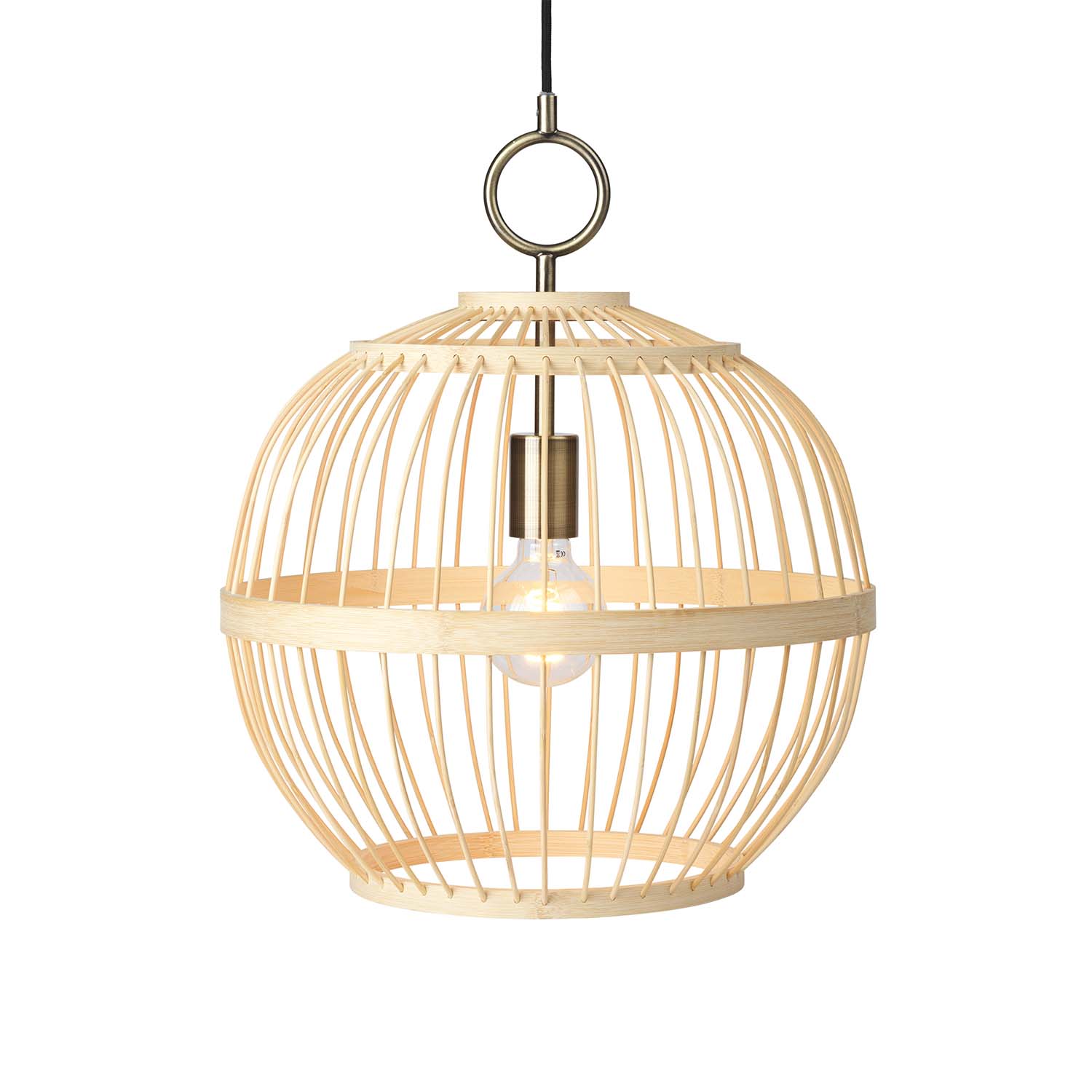 STOCKHOLM NORDIC - Suspension bois noir ou naturel design