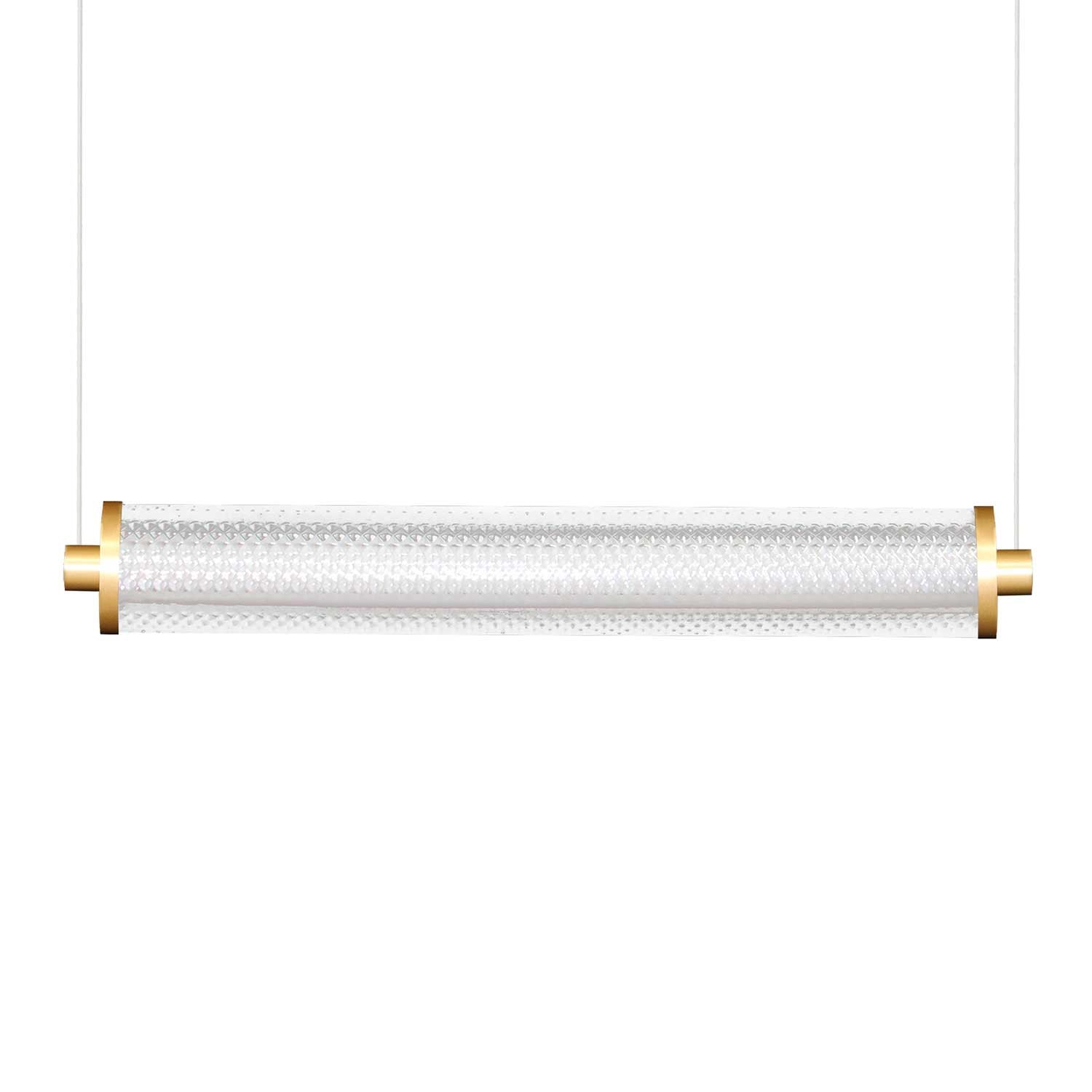 Tiffany - Suspension tube LED en verre coloré design moderne