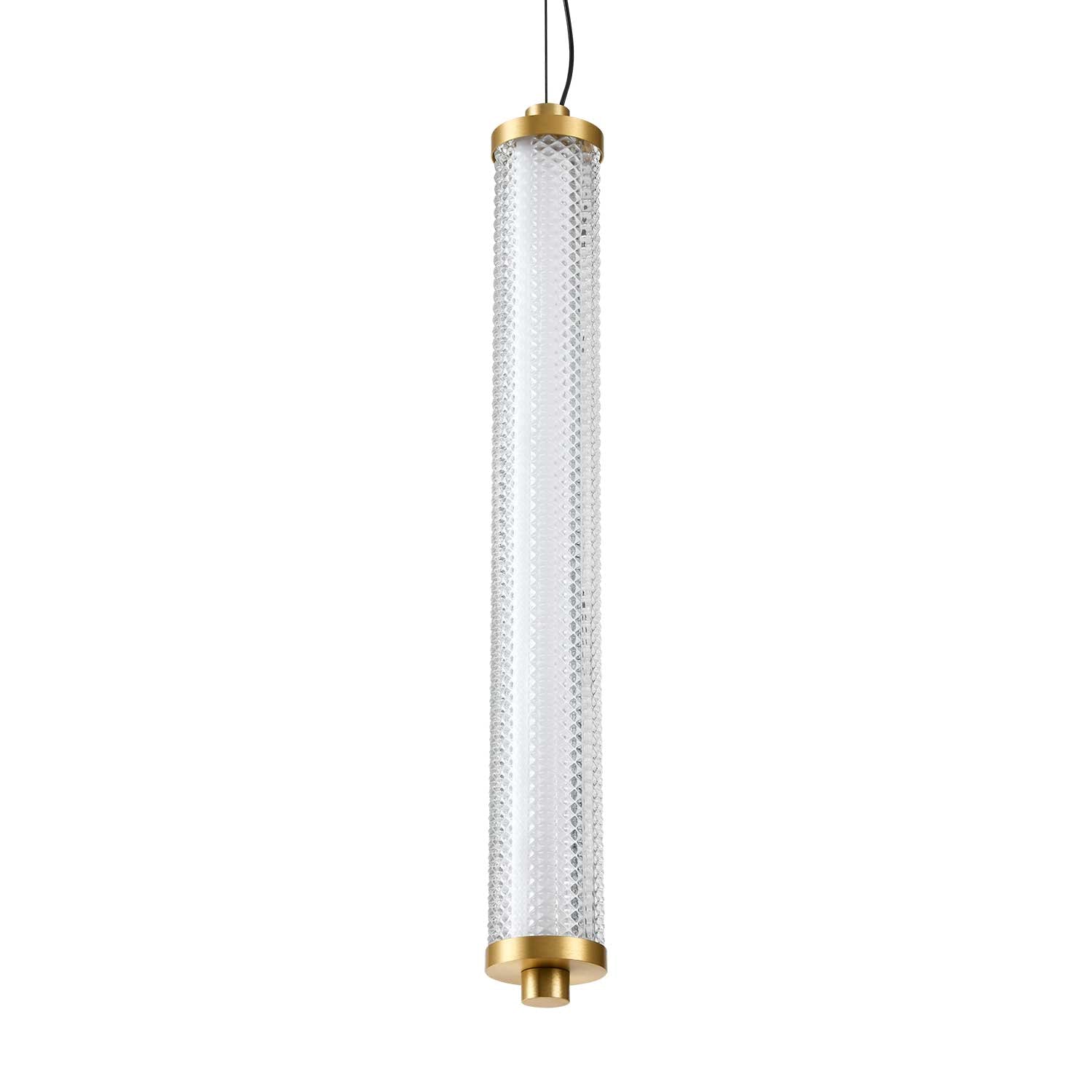 Tiffany - Lustre tube LED en verre coloré design