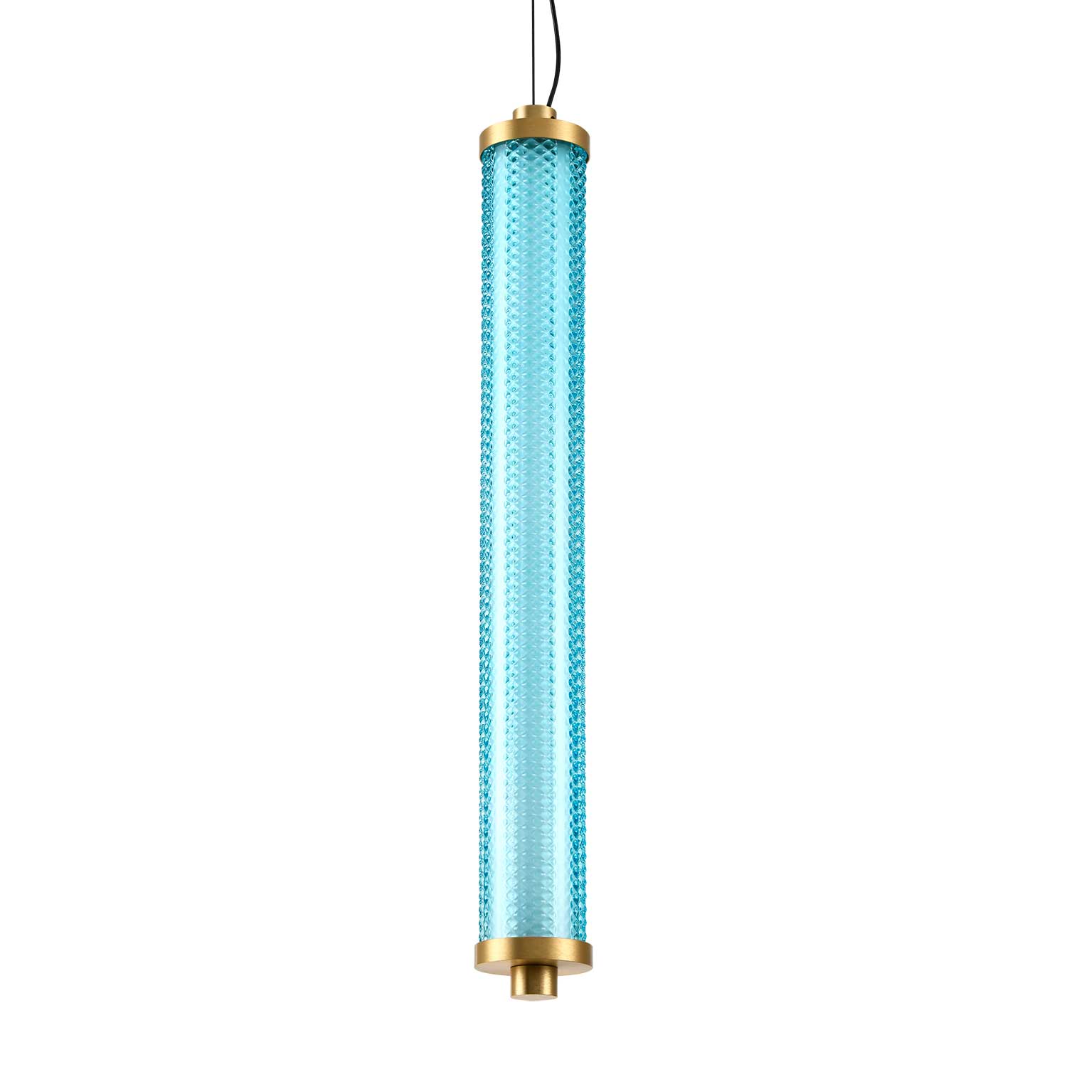 Tiffany - Lustre tube LED en verre coloré design