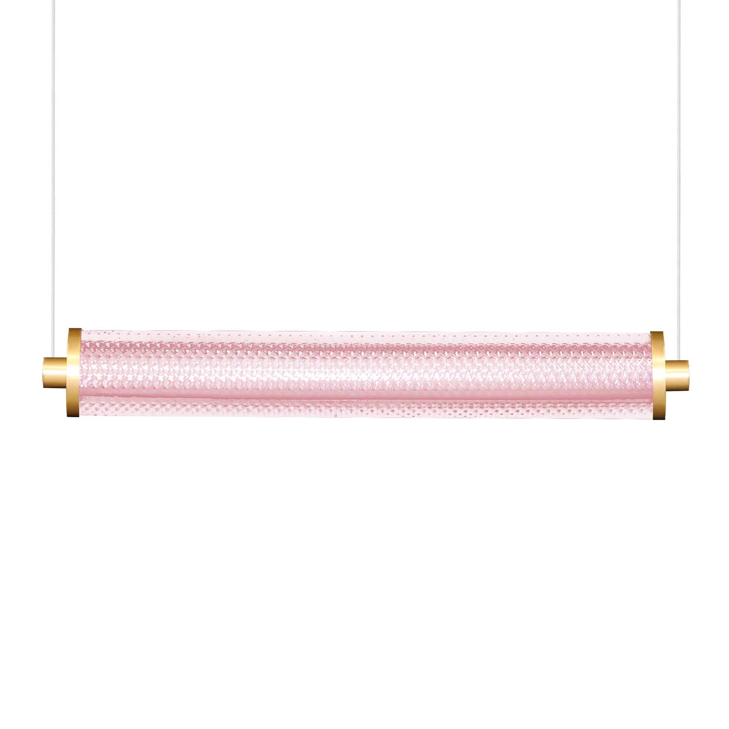 Tiffany - Suspension tube LED en verre coloré design moderne