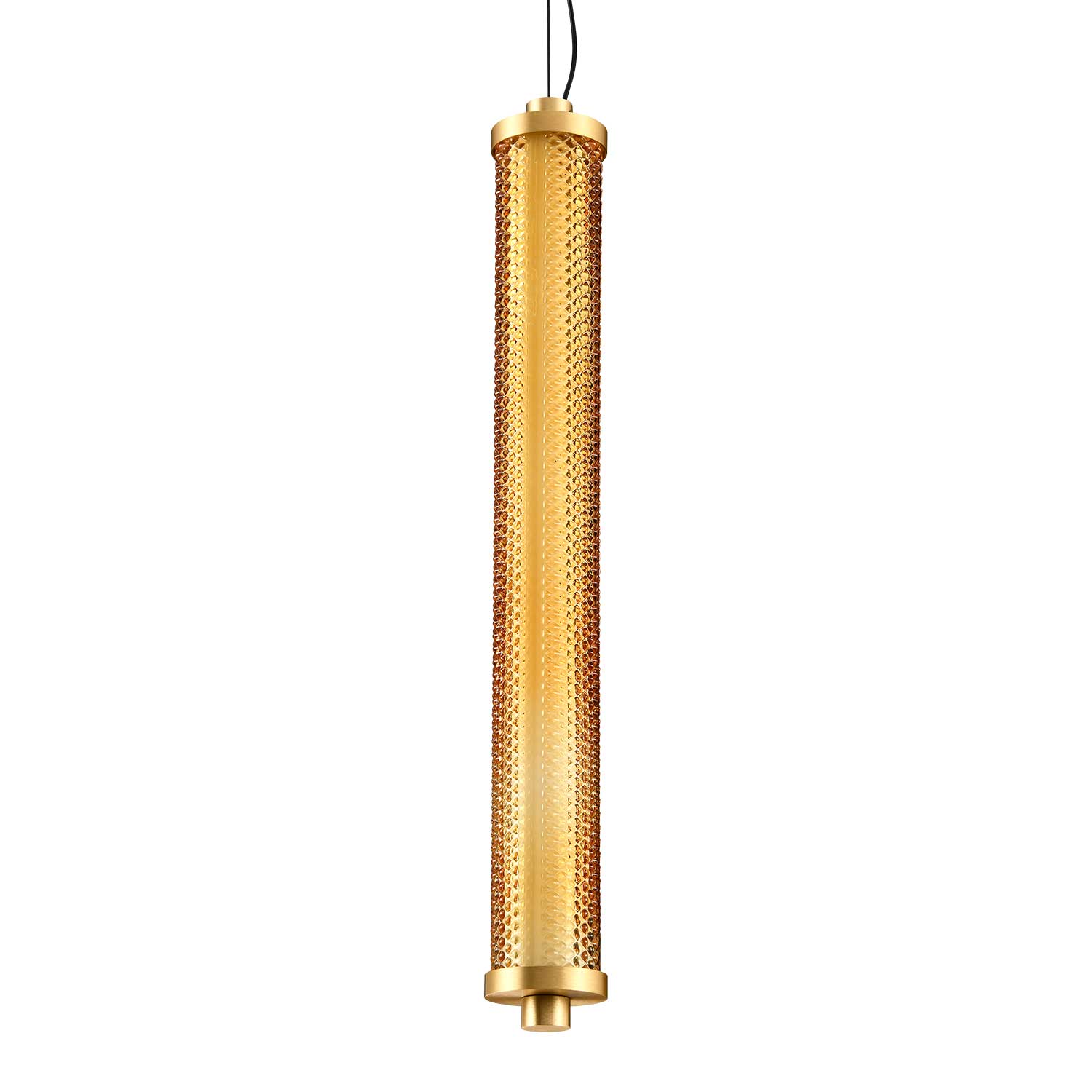 Tiffany - Lustre tube LED en verre coloré design