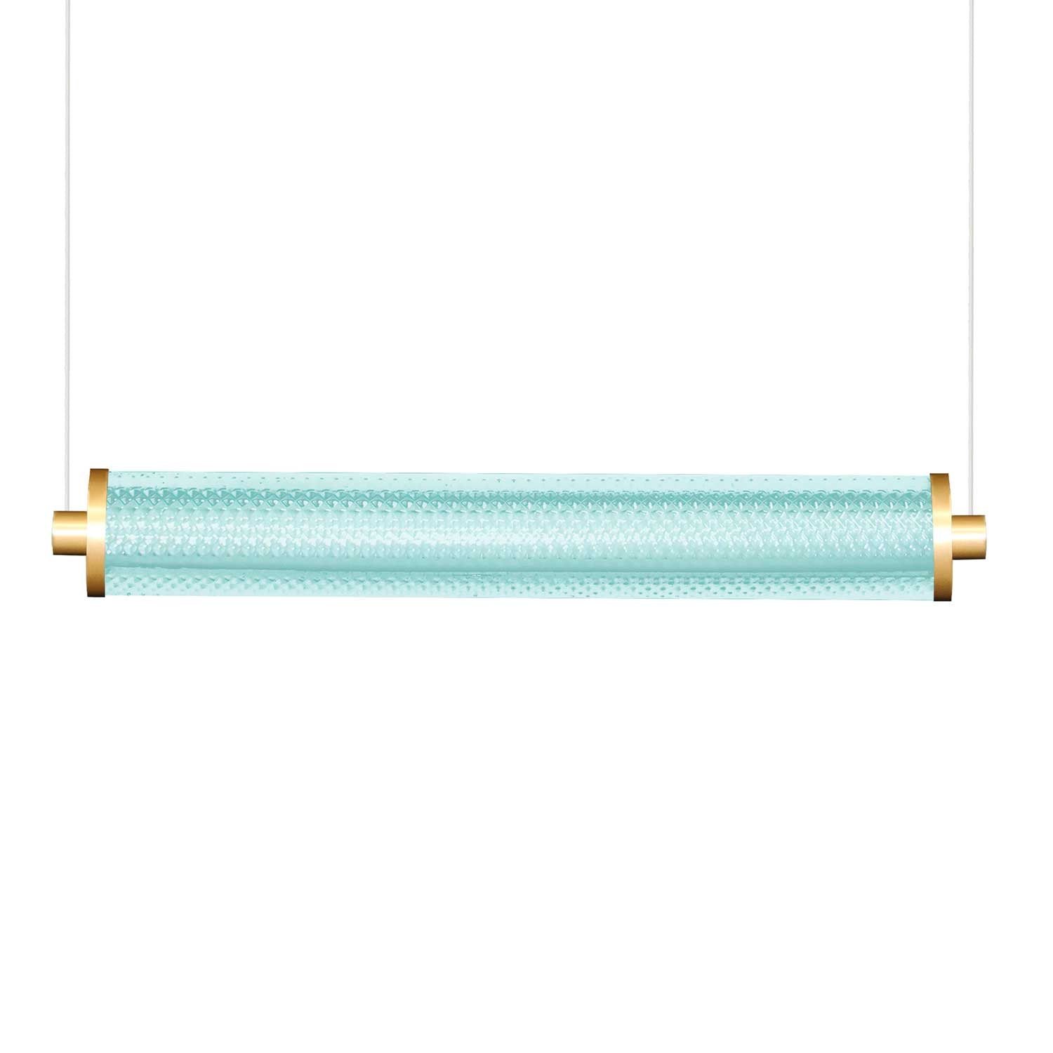 Tiffany - Suspension tube LED en verre coloré design moderne