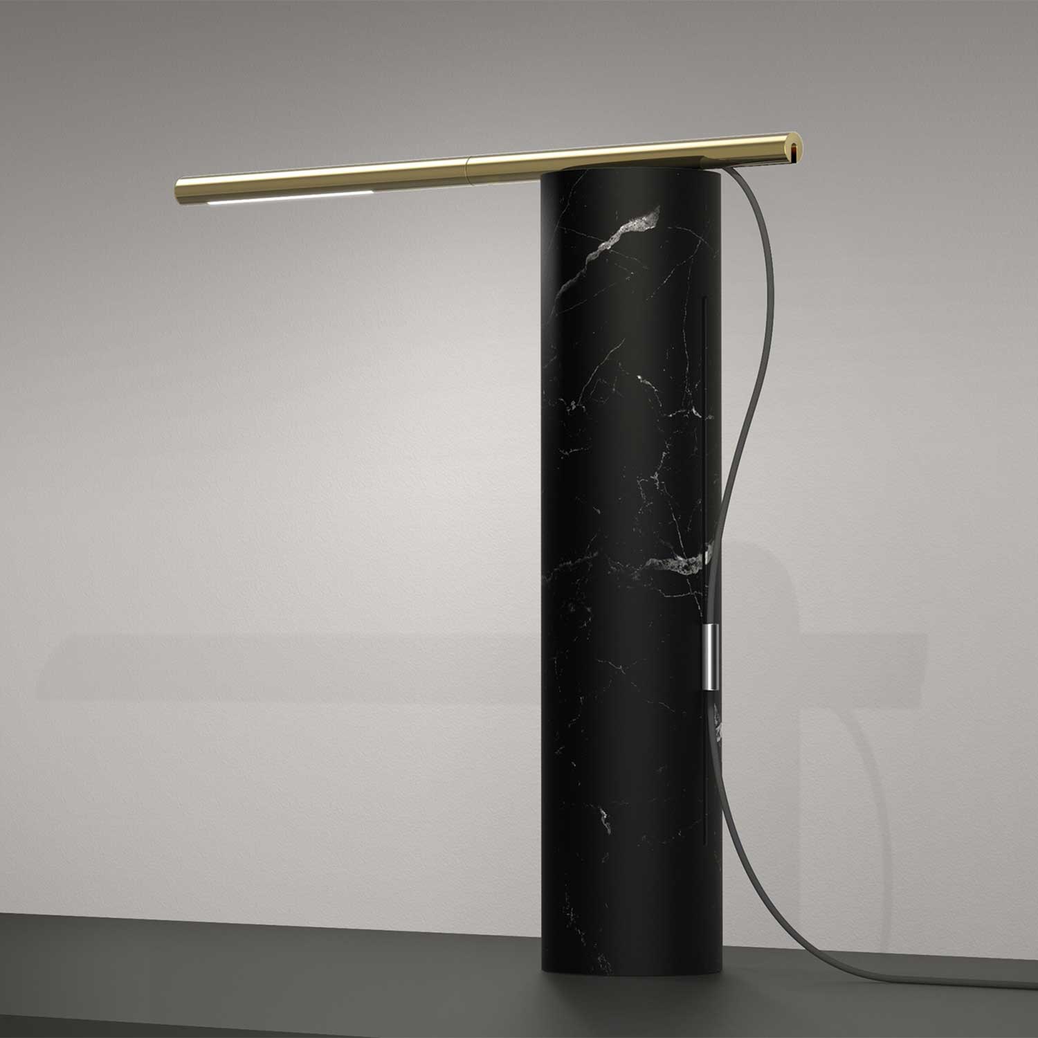 T.O - Lampe de table LED design en marbre pour salon