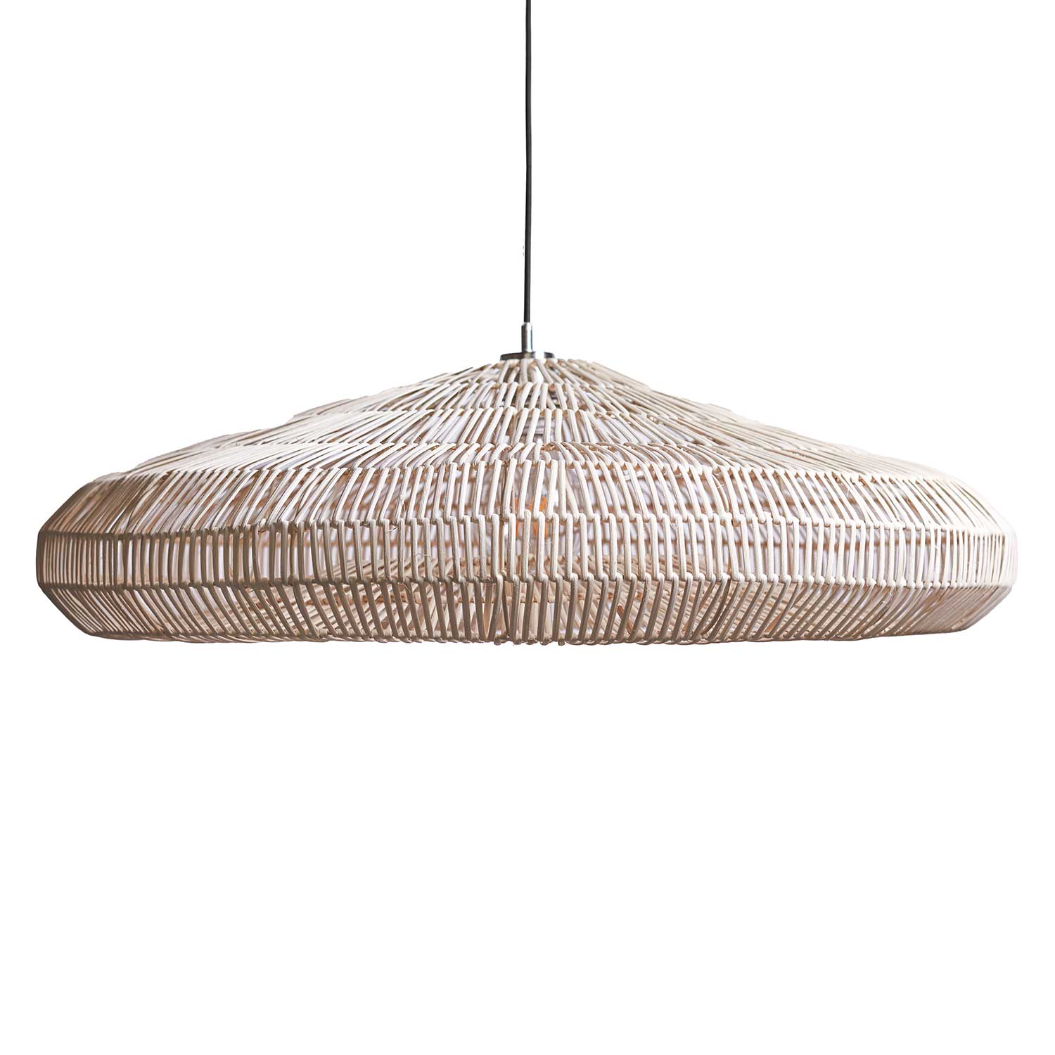 Topi - Grande suspension XXL en rotin pour salon