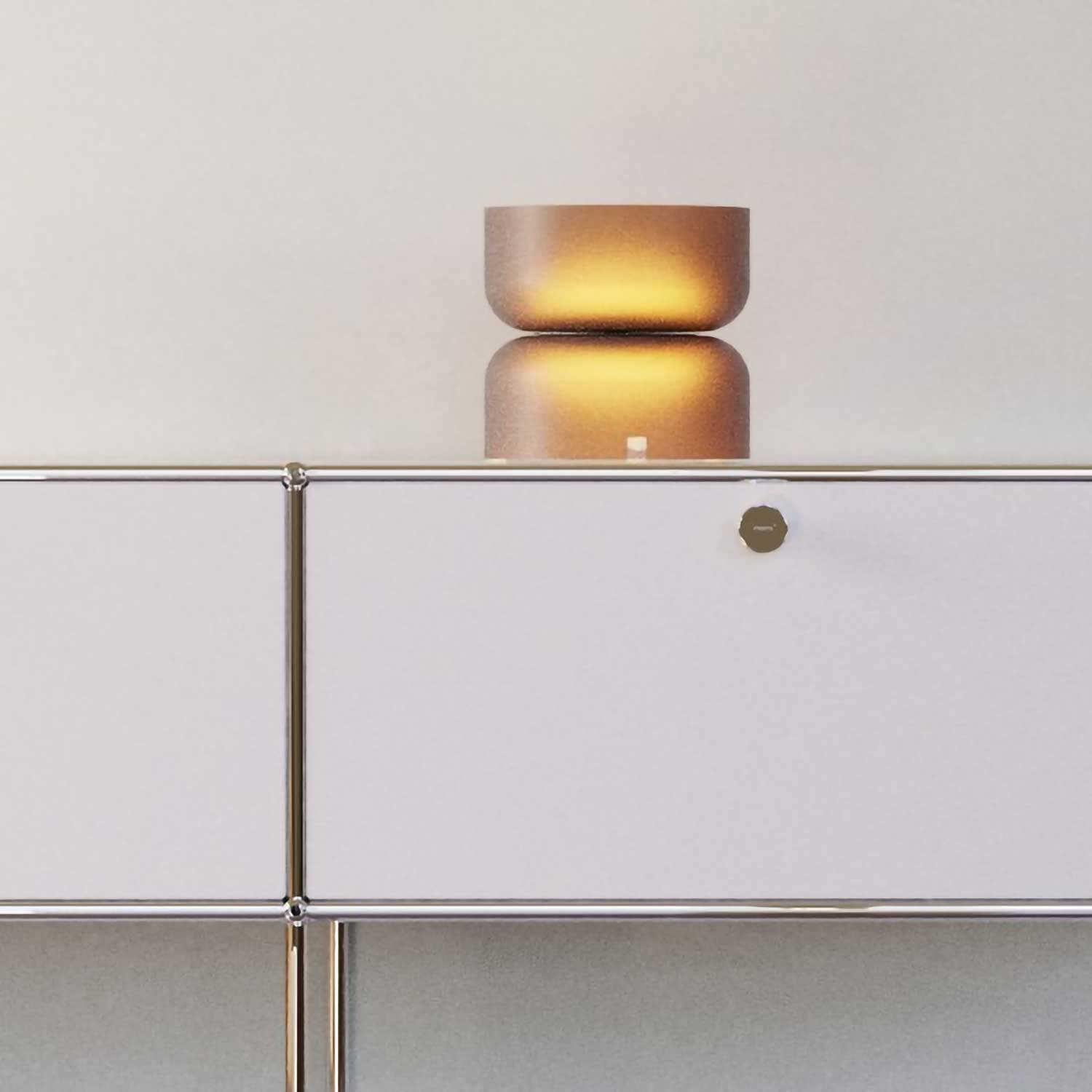 Totem Mini - Zeitgenössische LED-Tischleuchte aus Glas mit Design