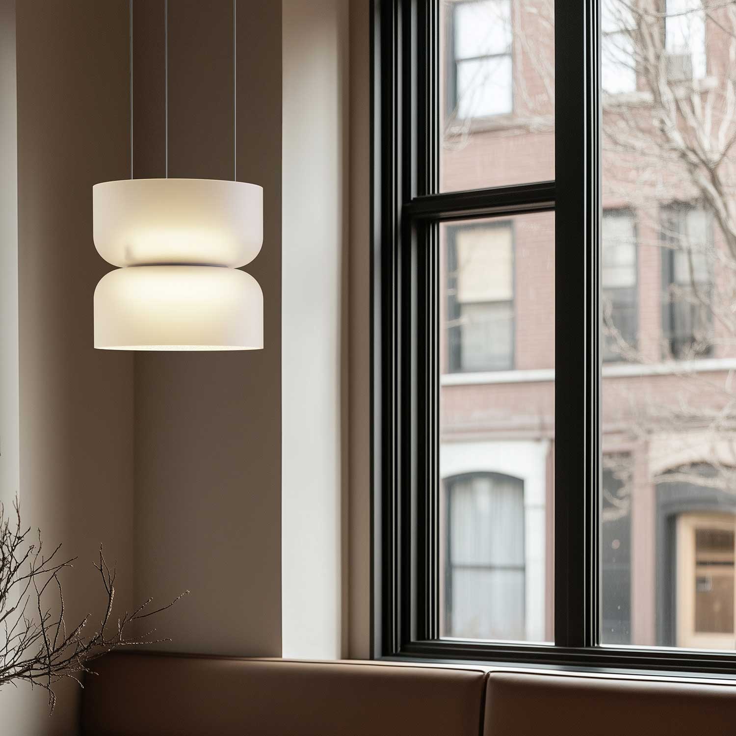 Totem Mini - LED-Hängeleuchte aus Glas im zeitgenössischen Design für die Küche