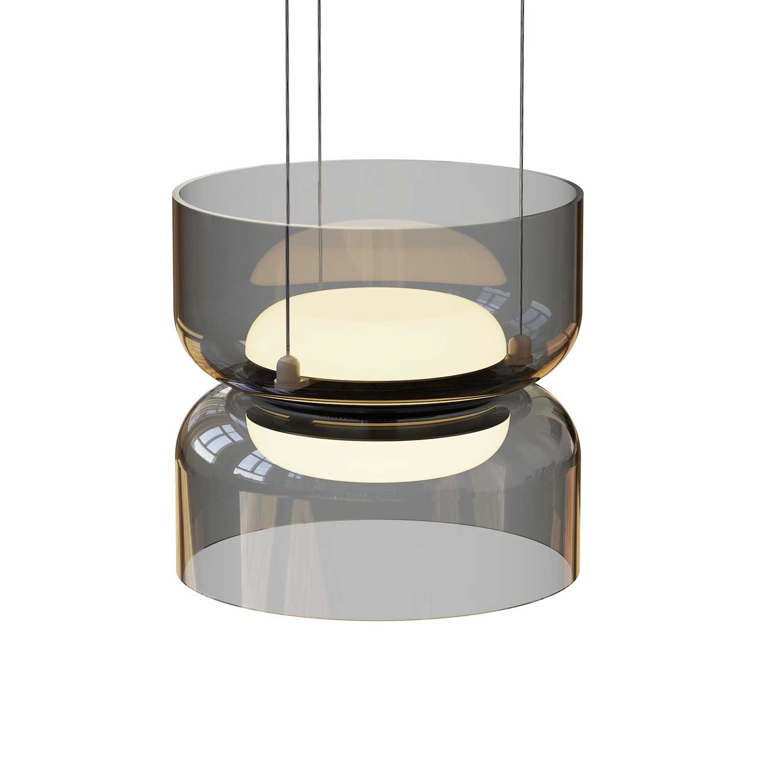 Totem Mini - LED-Hängeleuchte aus Glas im zeitgenössischen Design für die Küche