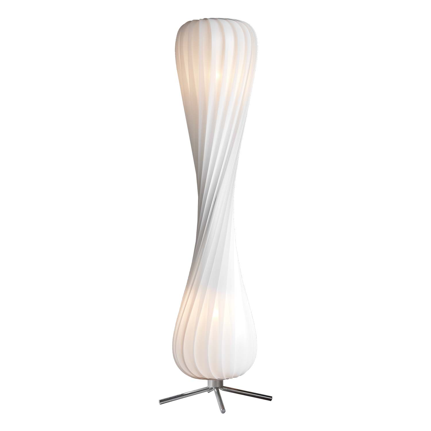 TR7 - Designer floor lamp made from twisted wooden slats