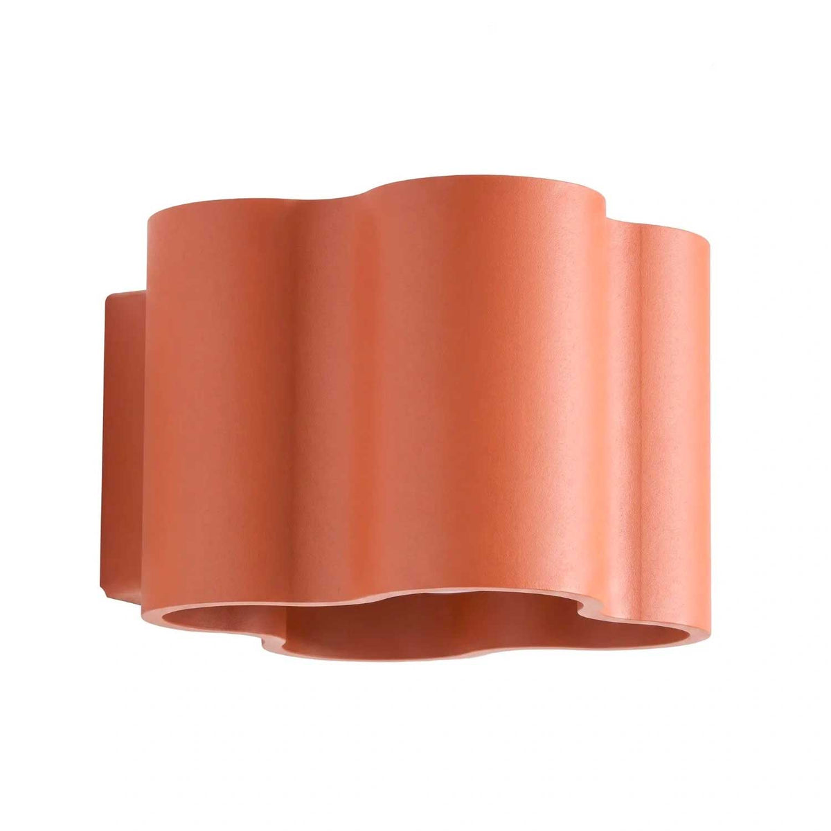 Tulipe - Applique murale en aluminium mat aux contours ondulés, style contemporain
