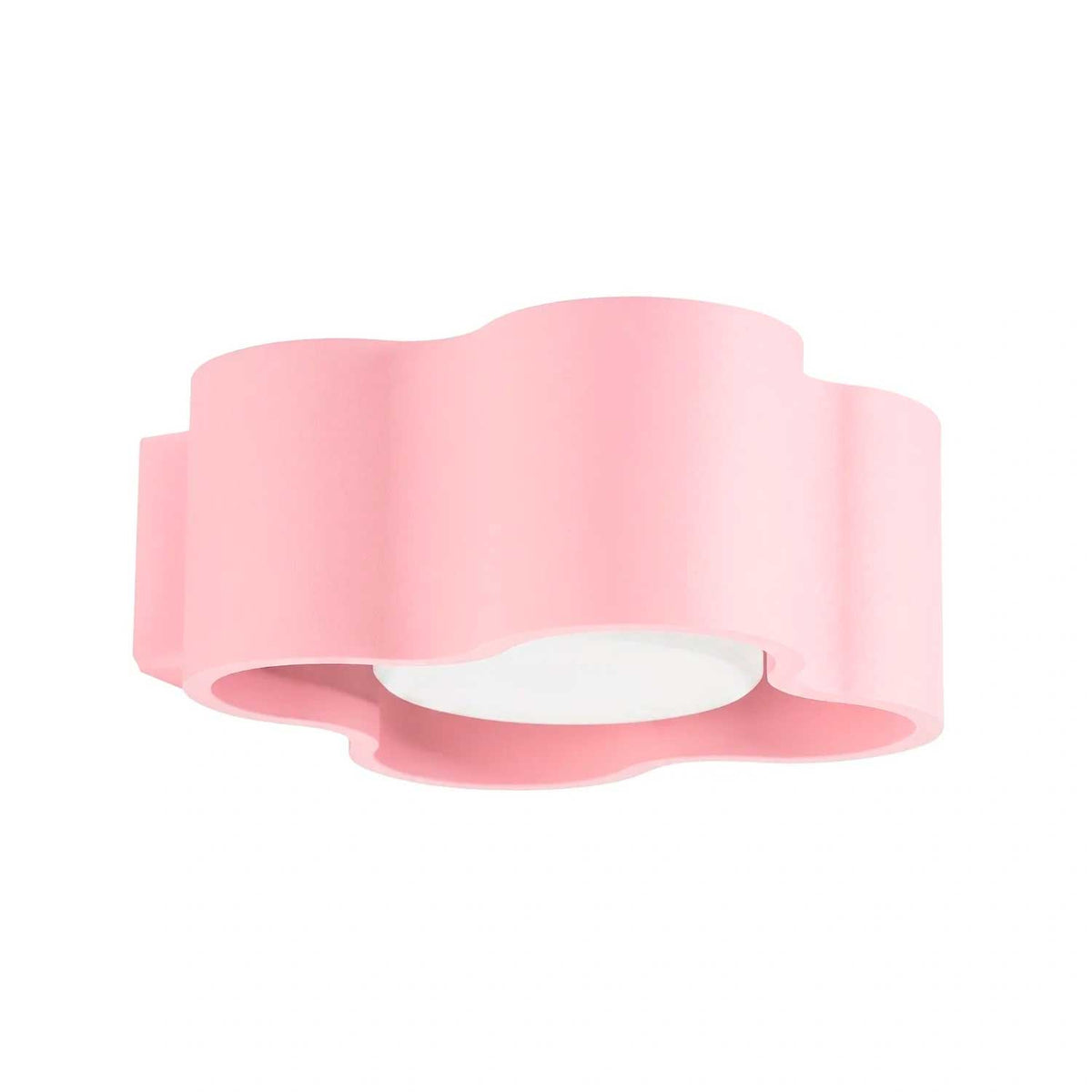 Tulipe - Applique murale basse en aluminium mat au contour organique