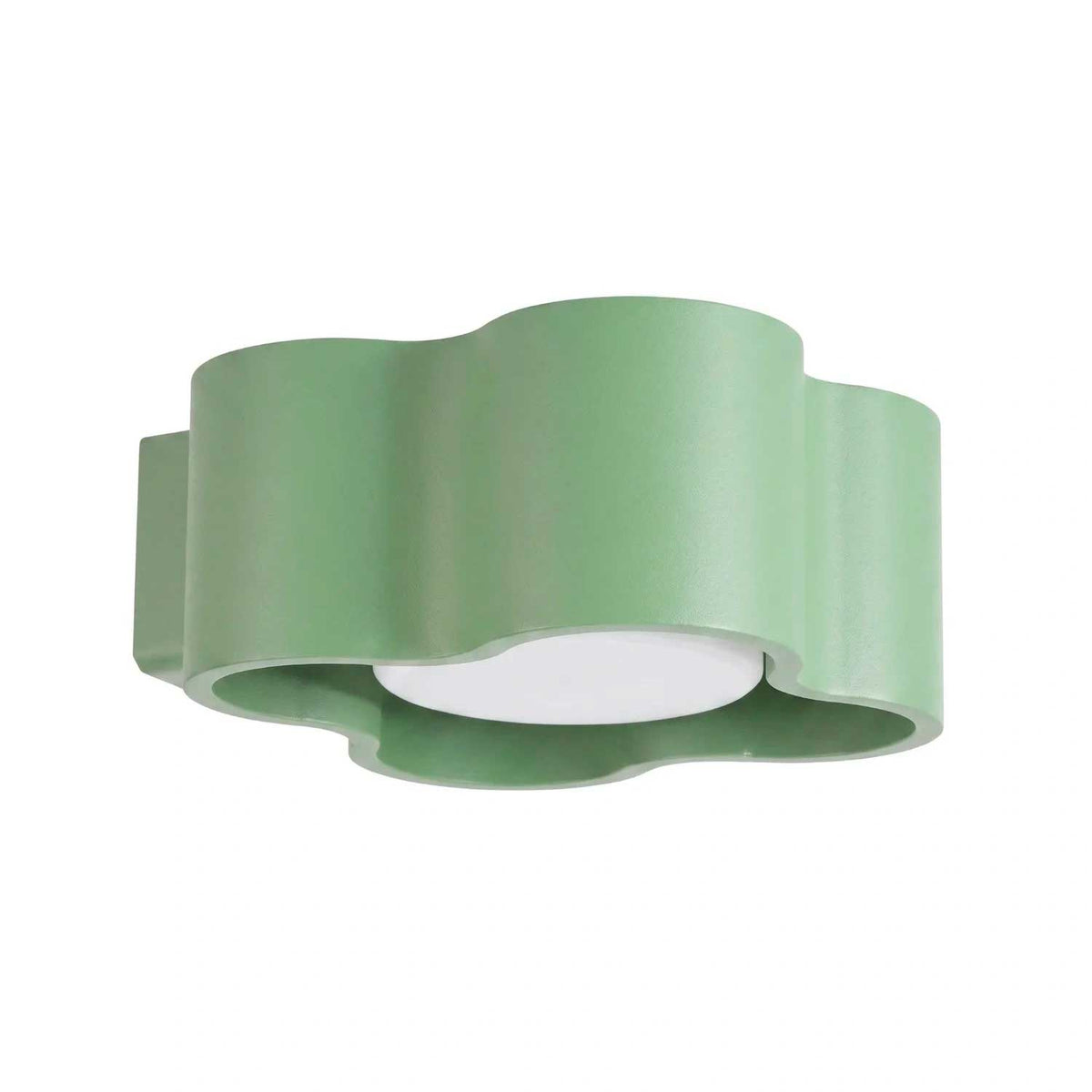 Tulipe - Applique murale basse en aluminium mat au contour organique