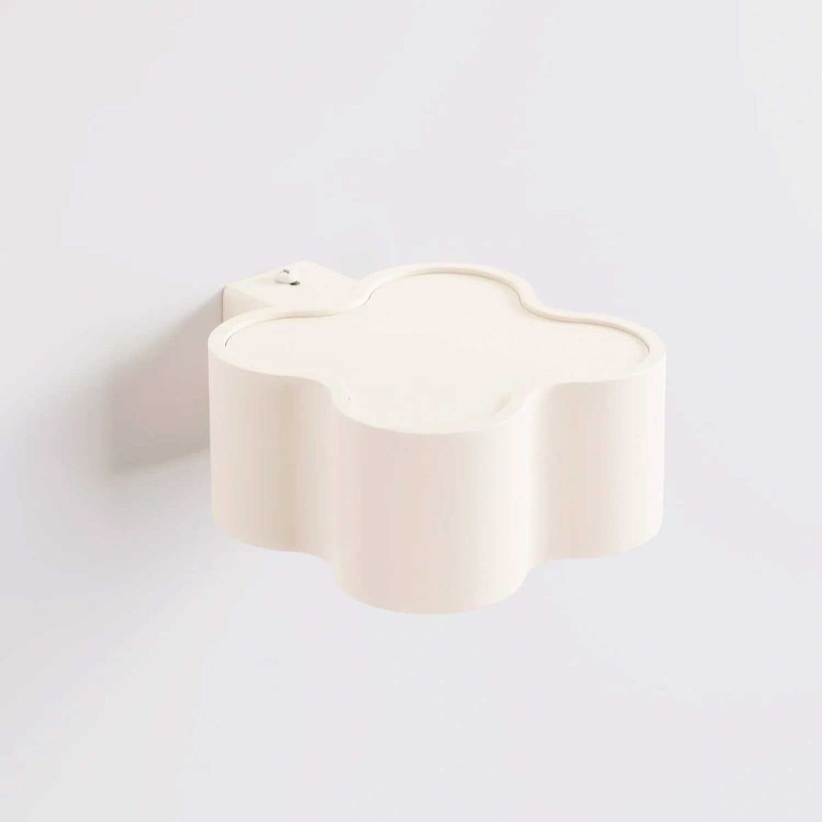 Tulipe - Applique murale basse en aluminium mat au contour organique