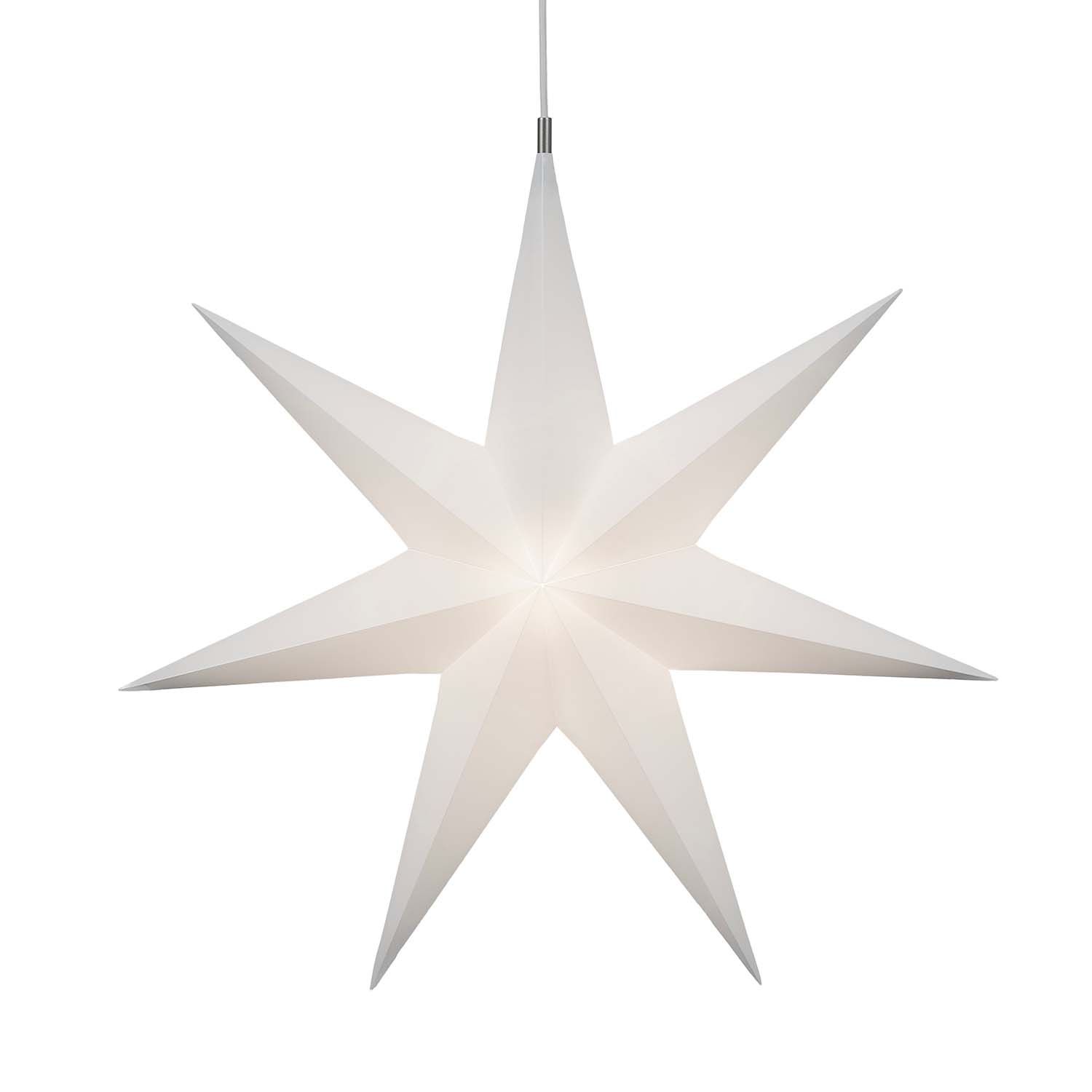 TWINKLE STAR - Star pendant light in hand-folded white PVC