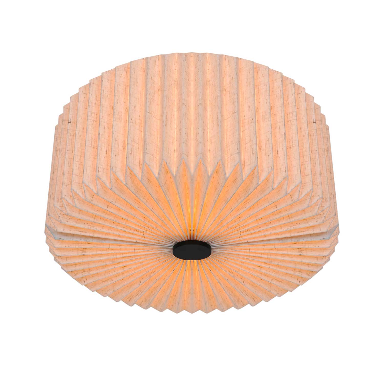 Vivienne - Plafonnier en tissu japandi pour salle à manger