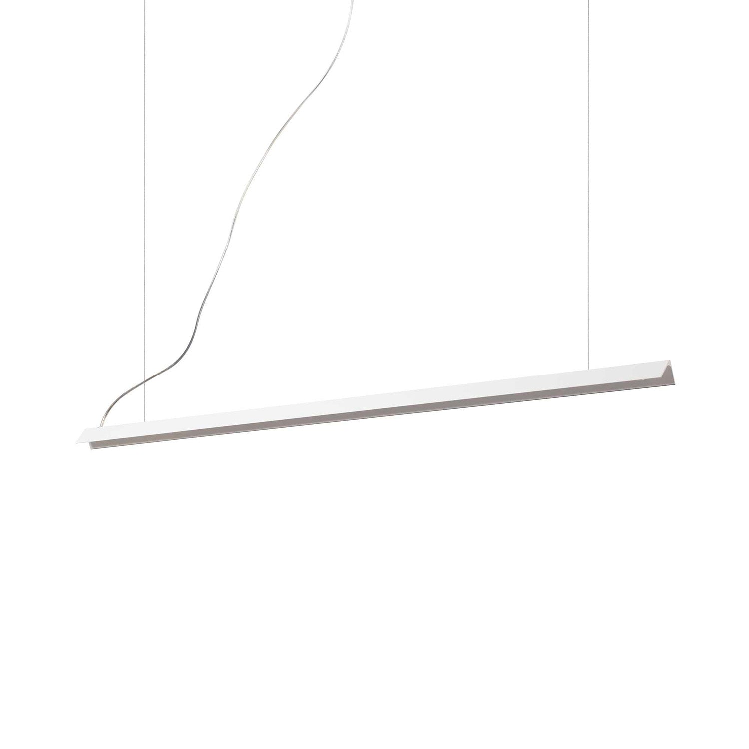 V-LINE - Suspension linéaire noir ou blanc LED intégrée