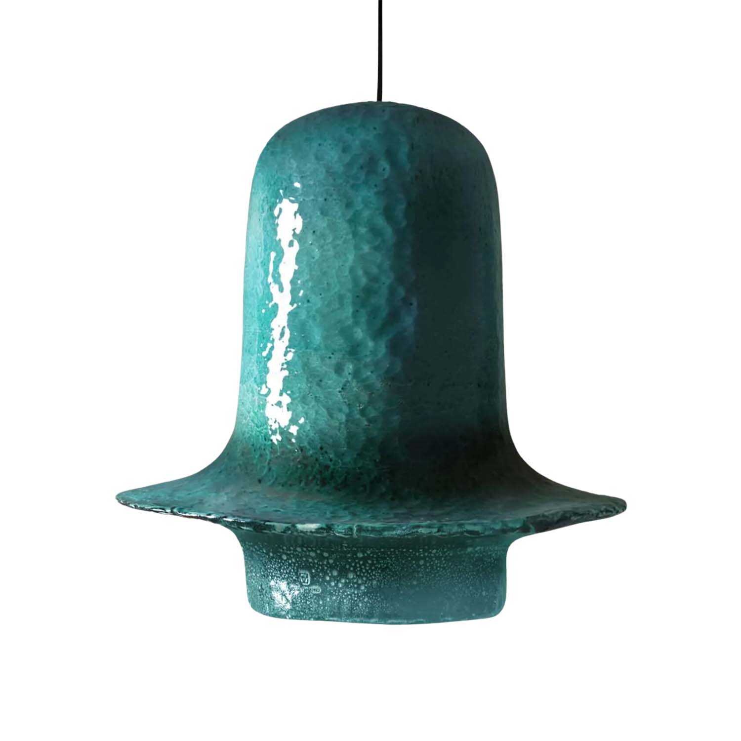 VOLCANO - Designer pendant light in handcrafted ceramic for living room